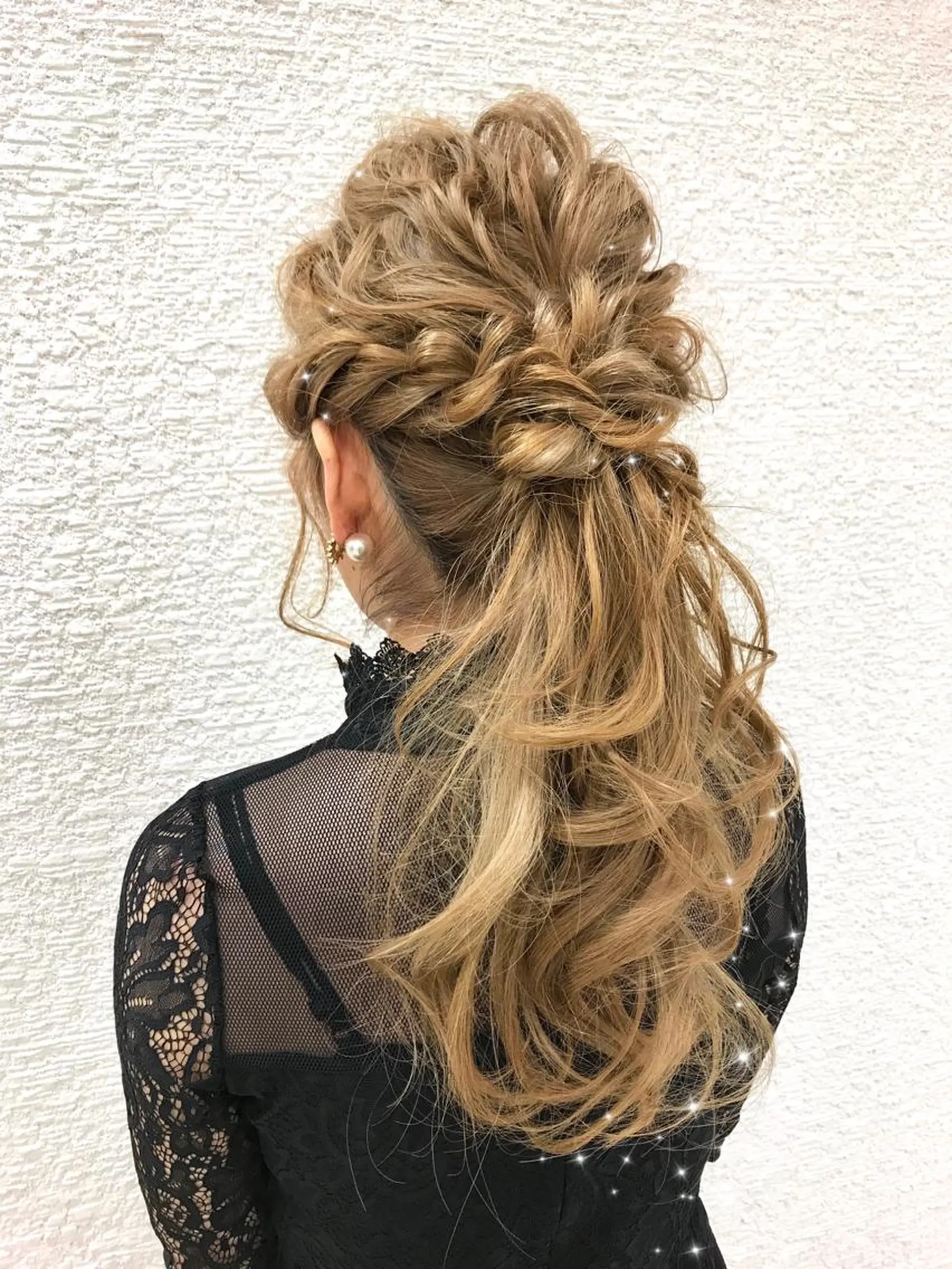 ロング ヘアアレンジ ポニーテール ヘアセット 高橋恵🌈生え癖改善 ウルフ/レイヤーのヘアスタイル