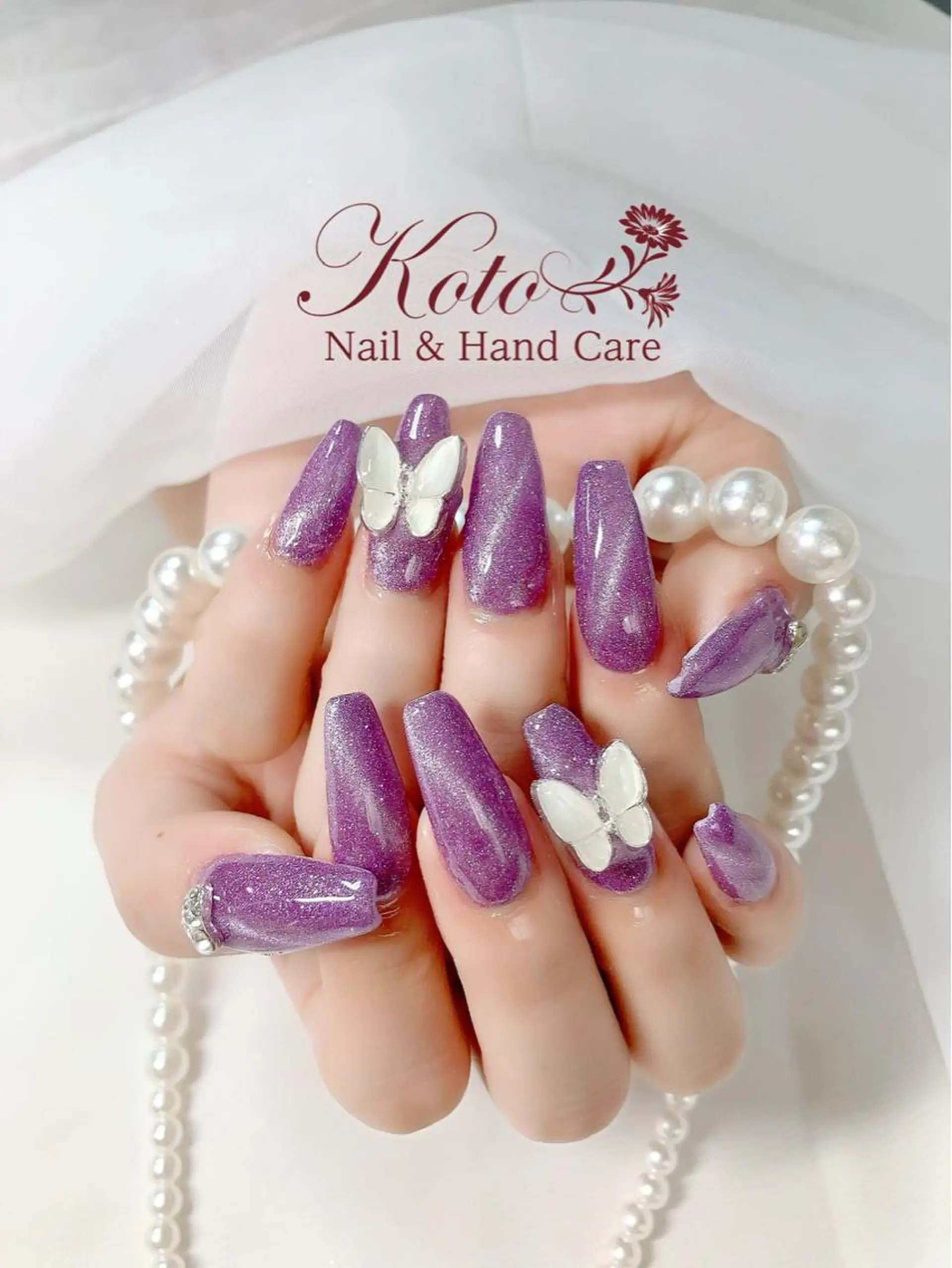 ネイル 長さ出し フットネイル フレンチネイル ジェルネイル 韓国ネイル Risa ネイルサロンKOTOのネイルデザイン