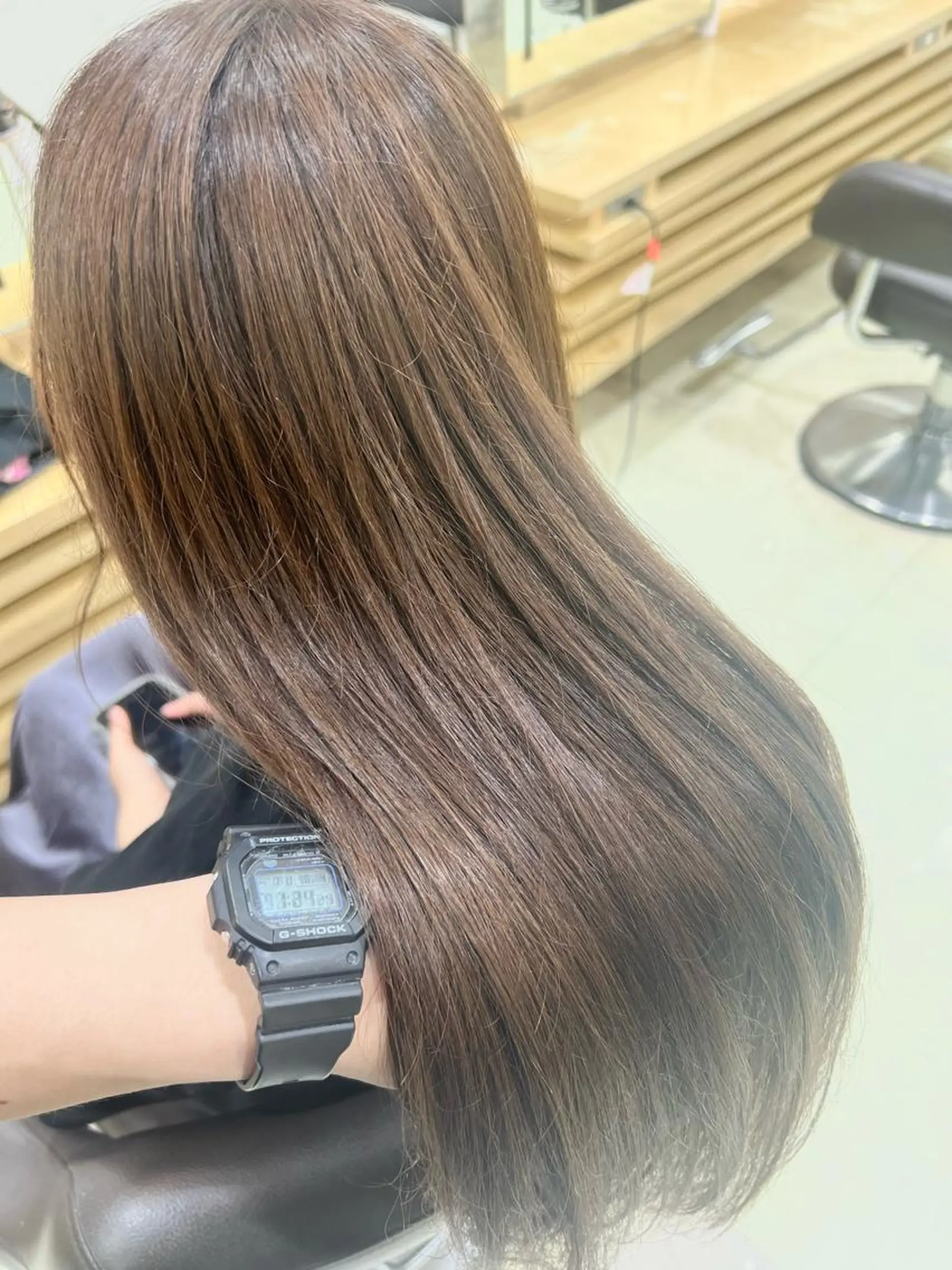 ロング カラー ブラウンカラー ショコラブラウン カット ヘアカラー トリートメント メンズカット松戸/韓 国/メンズパーマ航太のヘアスタイル
