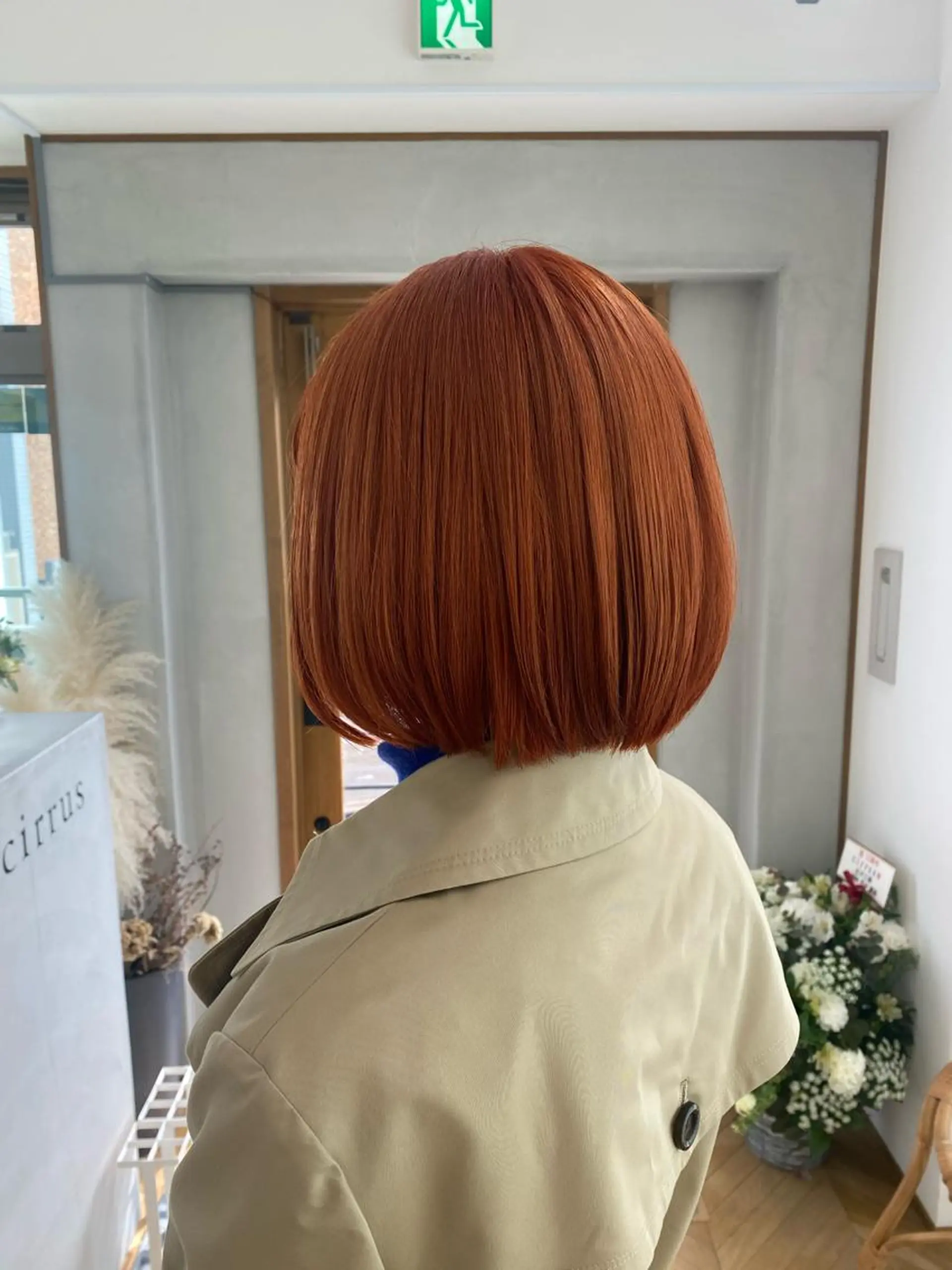 ショート カラー ブリーチ funa/京都河原町 /艶髪/暖色のヘアスタイル