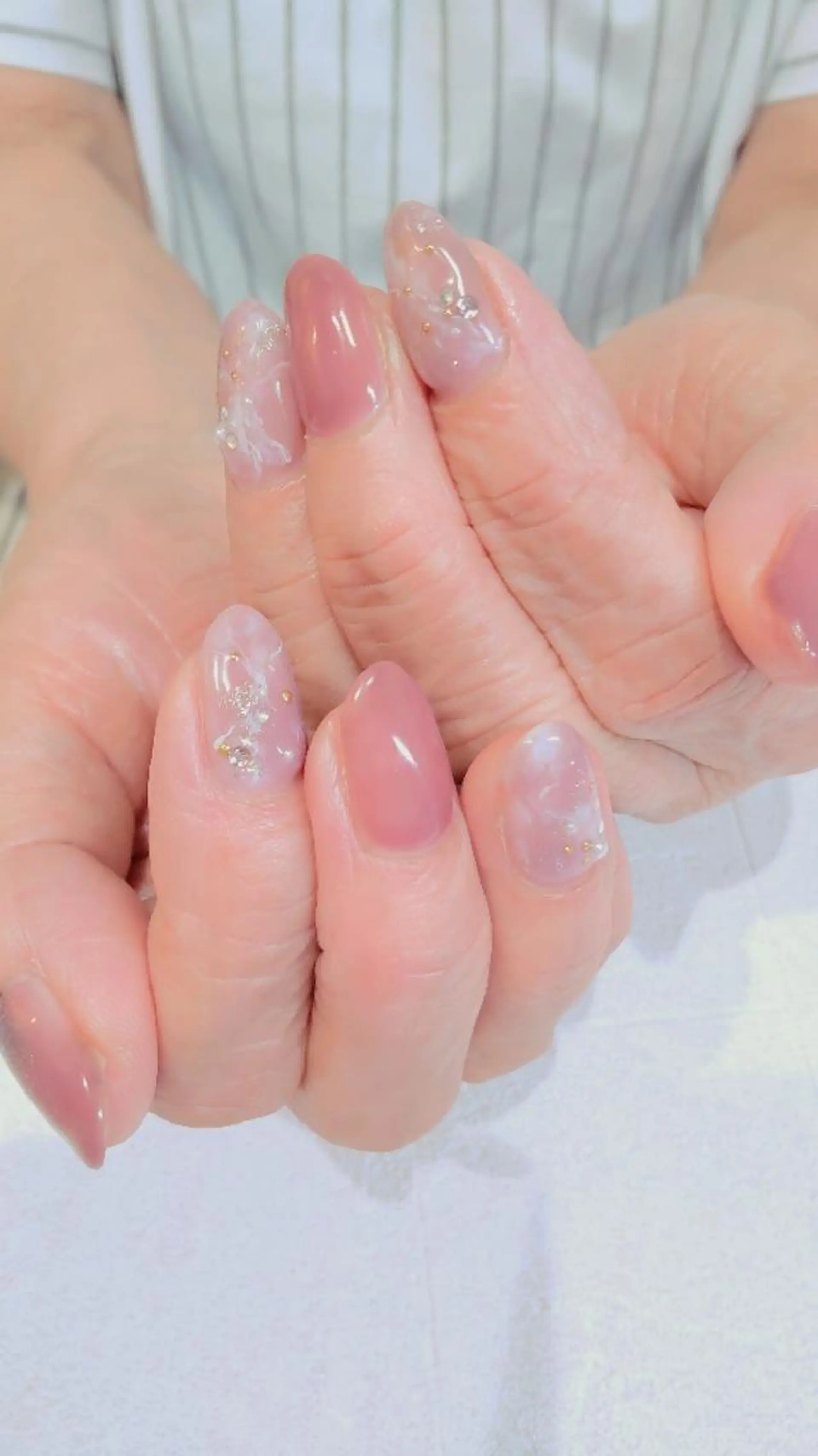 ネイル 大理石ネイル(マーブル) ハンドネイル infinity skyのネイルデザイン