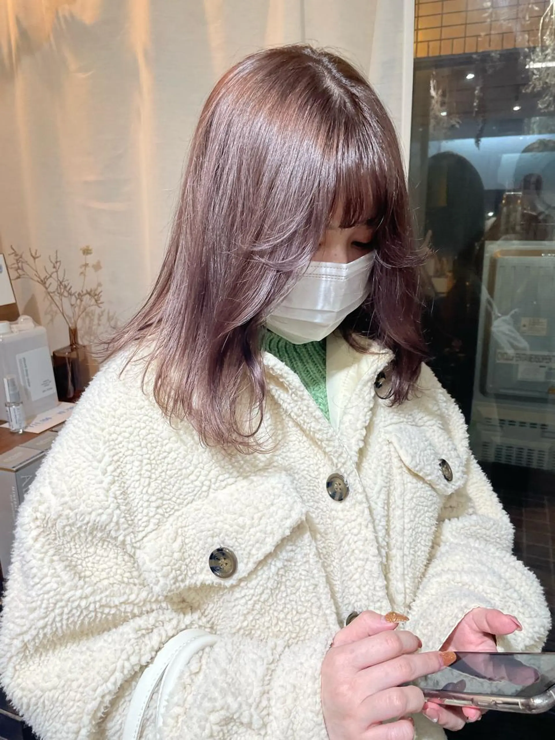 セミロング 仙田 遥のヘアスタイル