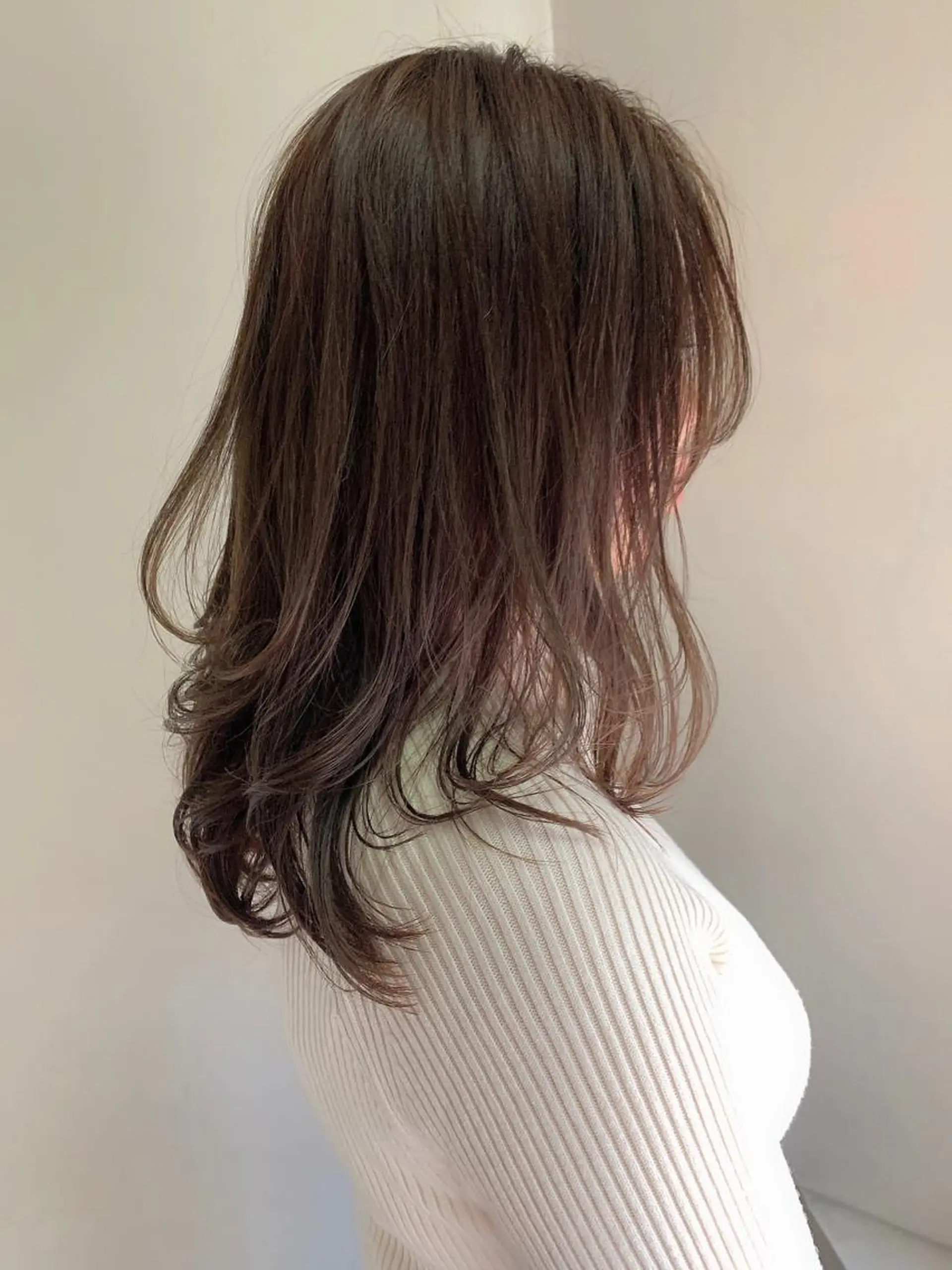 セミロング カラー ヘアカラー ヘッドスパ 心斎橋/レイヤー/ 艶カラー💖Sakiのヘアスタイル