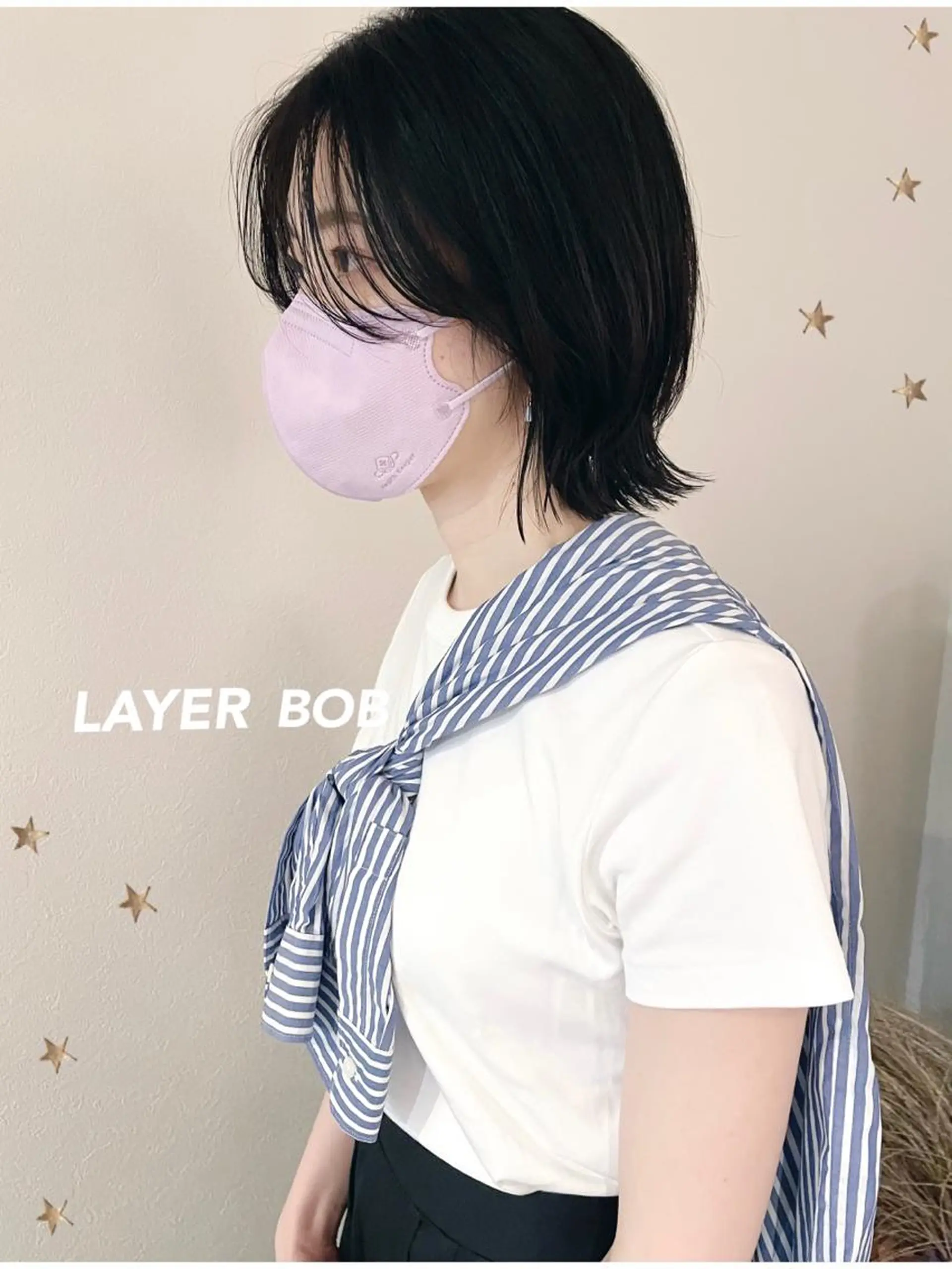 ミディアム カット 市川 千夏のヘアスタイル