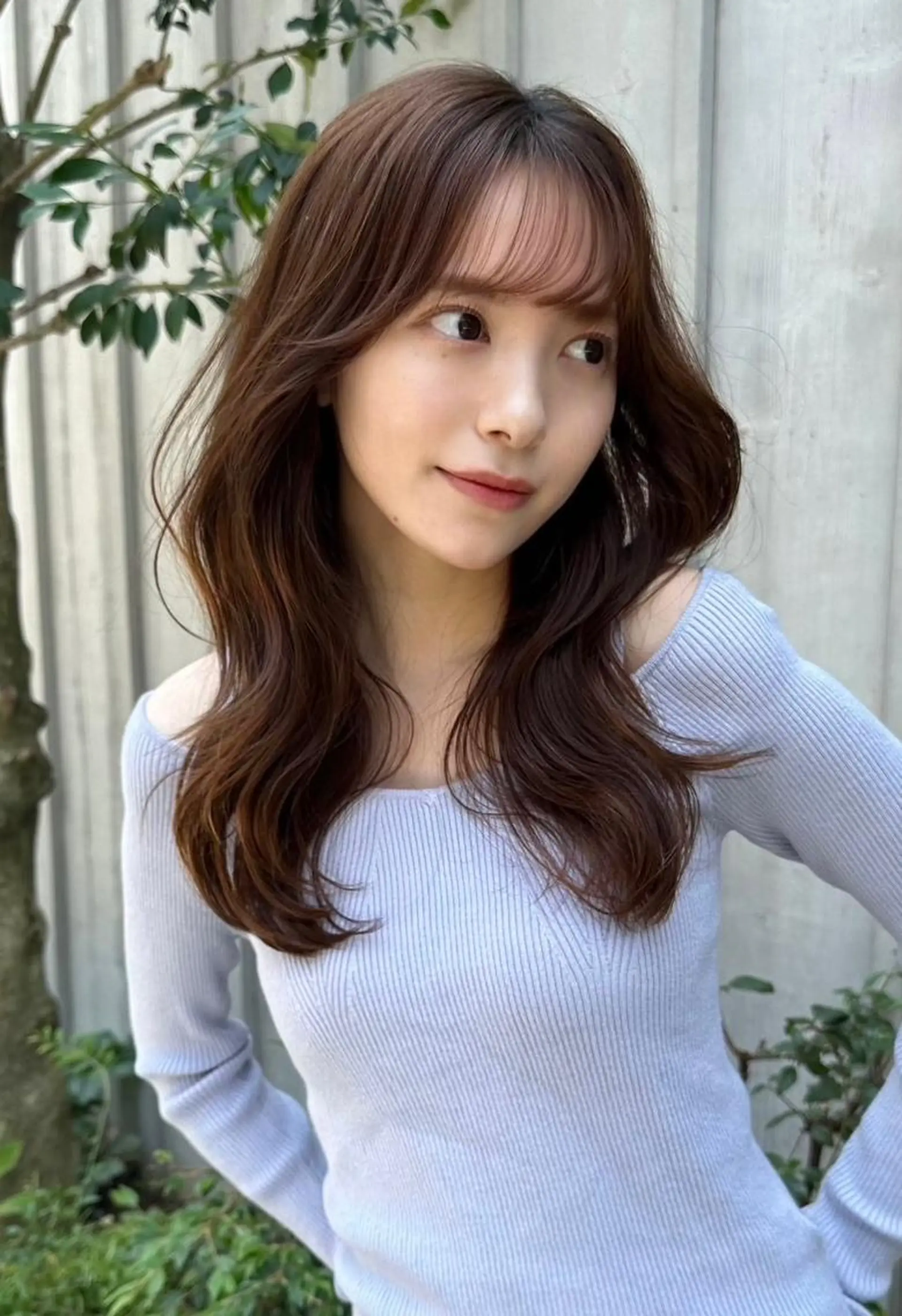 カラー *ブリーチなし🤎 透明感カラー🤎のヘアスタイル