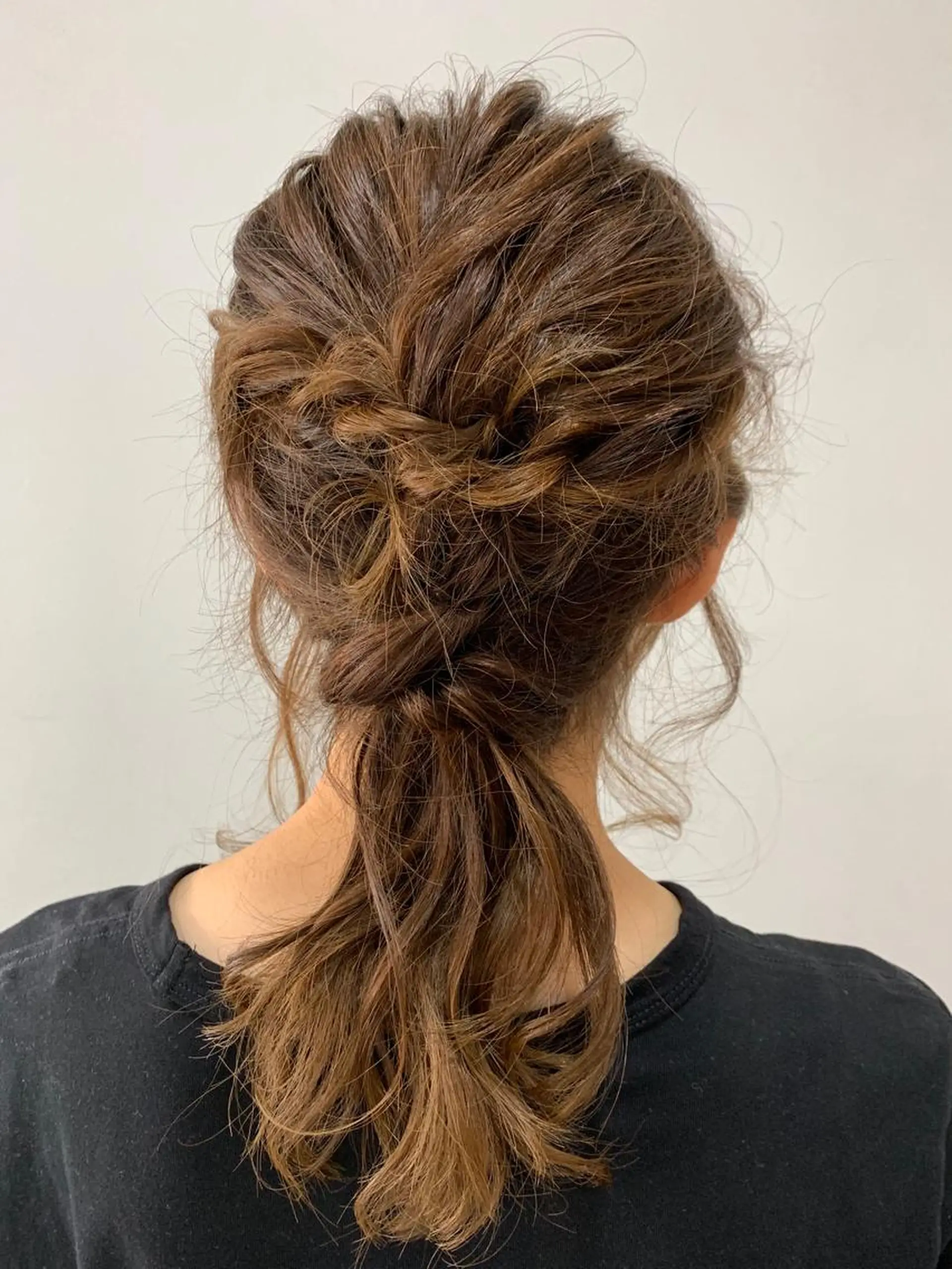 ロング ヘアアレンジ 脱白髪染め美容師 竹内涼乃のヘアスタイル