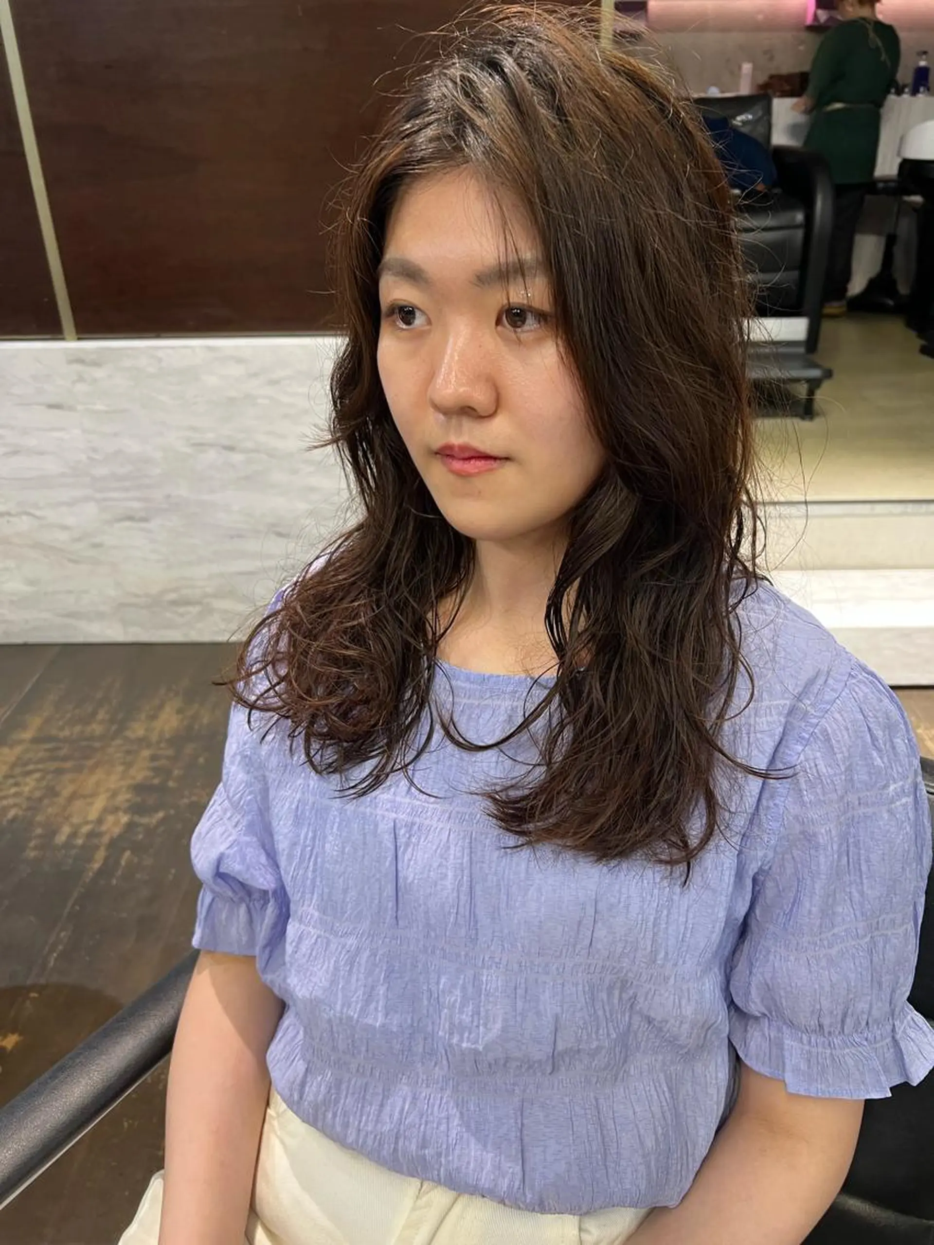 ロング パーマ パーマ 松井美樹/似合わせ ガーリー・韓国のヘアスタイル