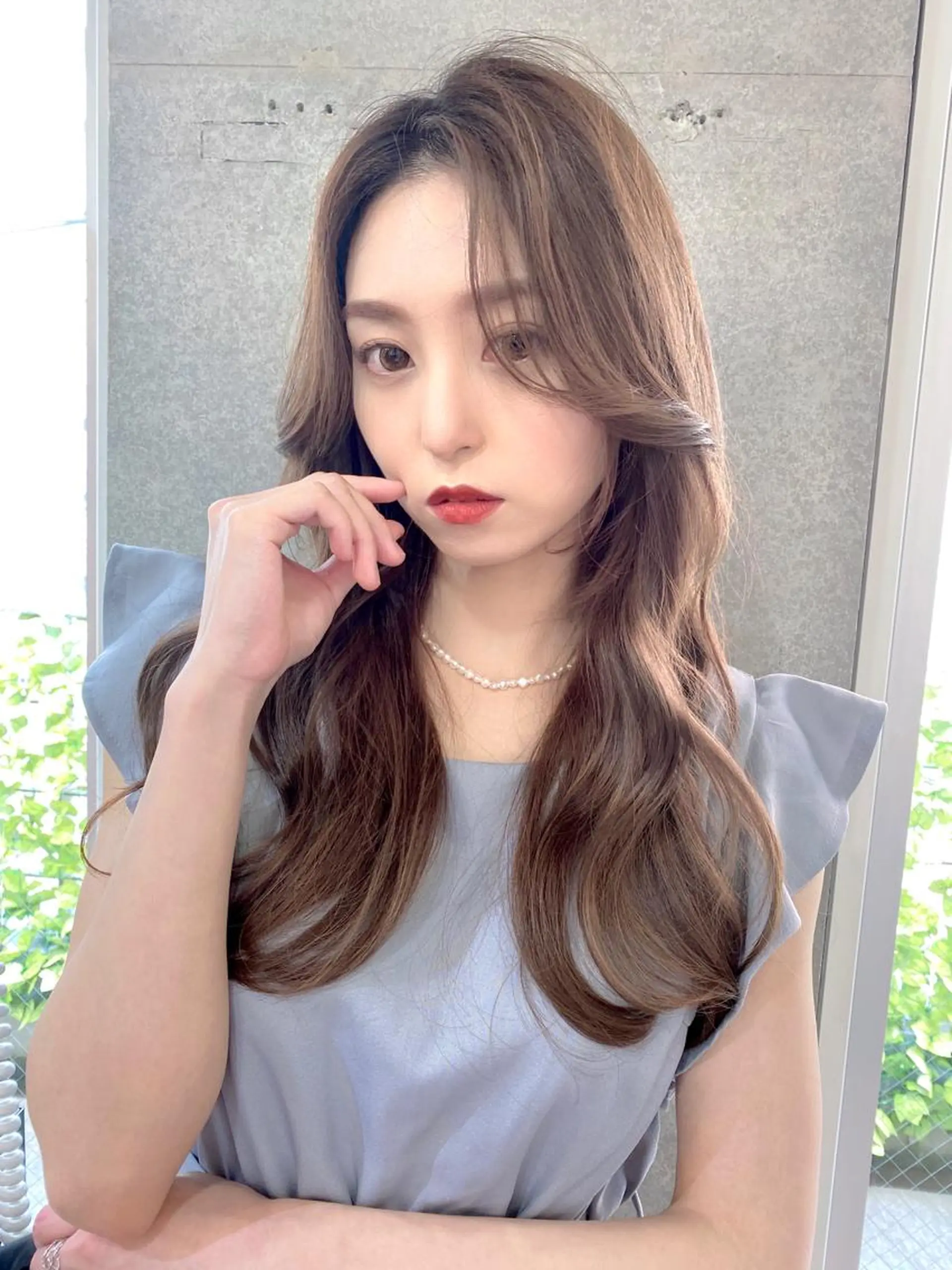 ロング ロングレイヤー くびれヘア レイヤーカット ロング 似合わせレイヤー 🇰🇷荒木洋文のヘアスタイル