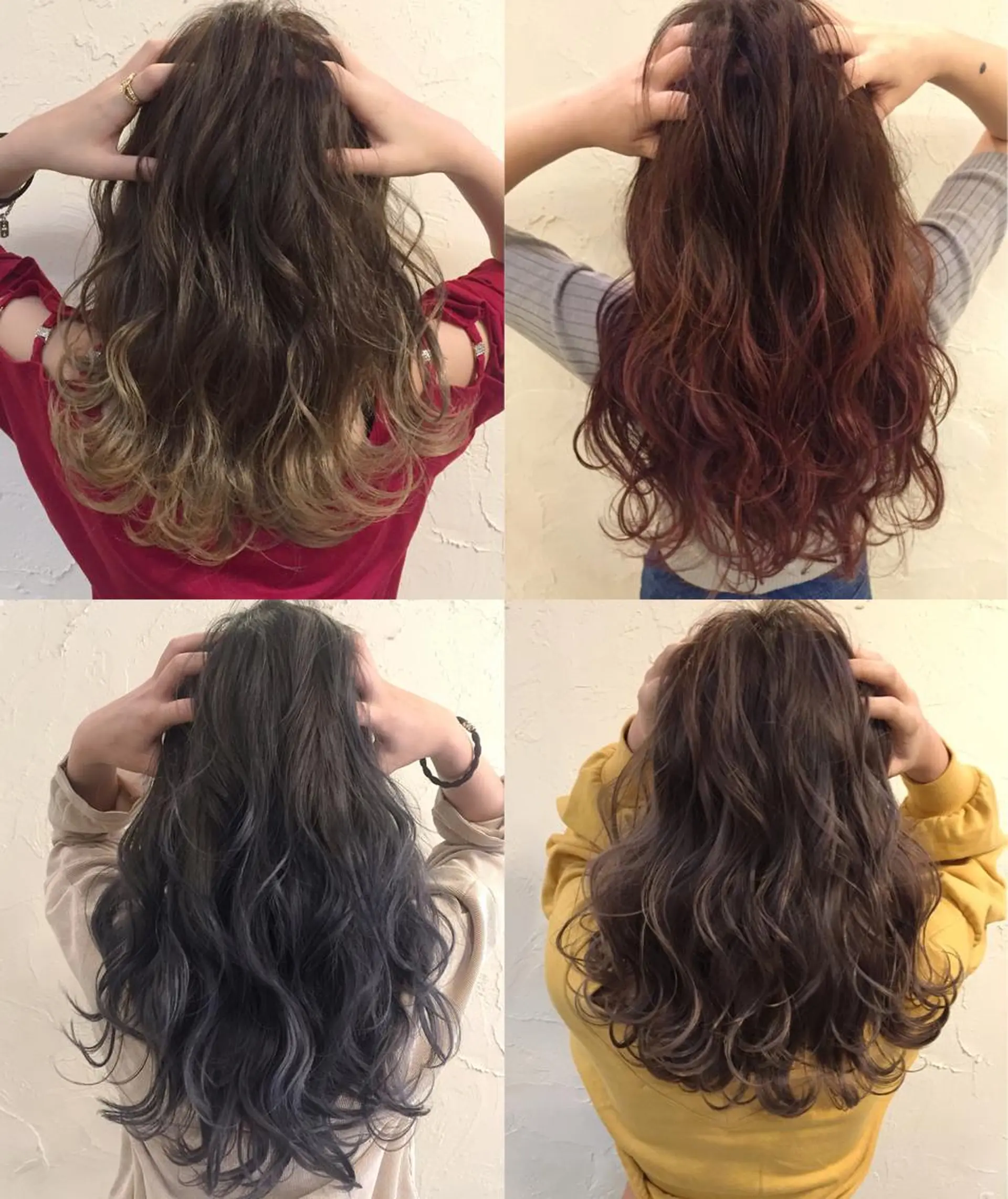 セミロング カラー 韓国レイヤー外国人風 透明感カラー髪質改善のヘアスタイル