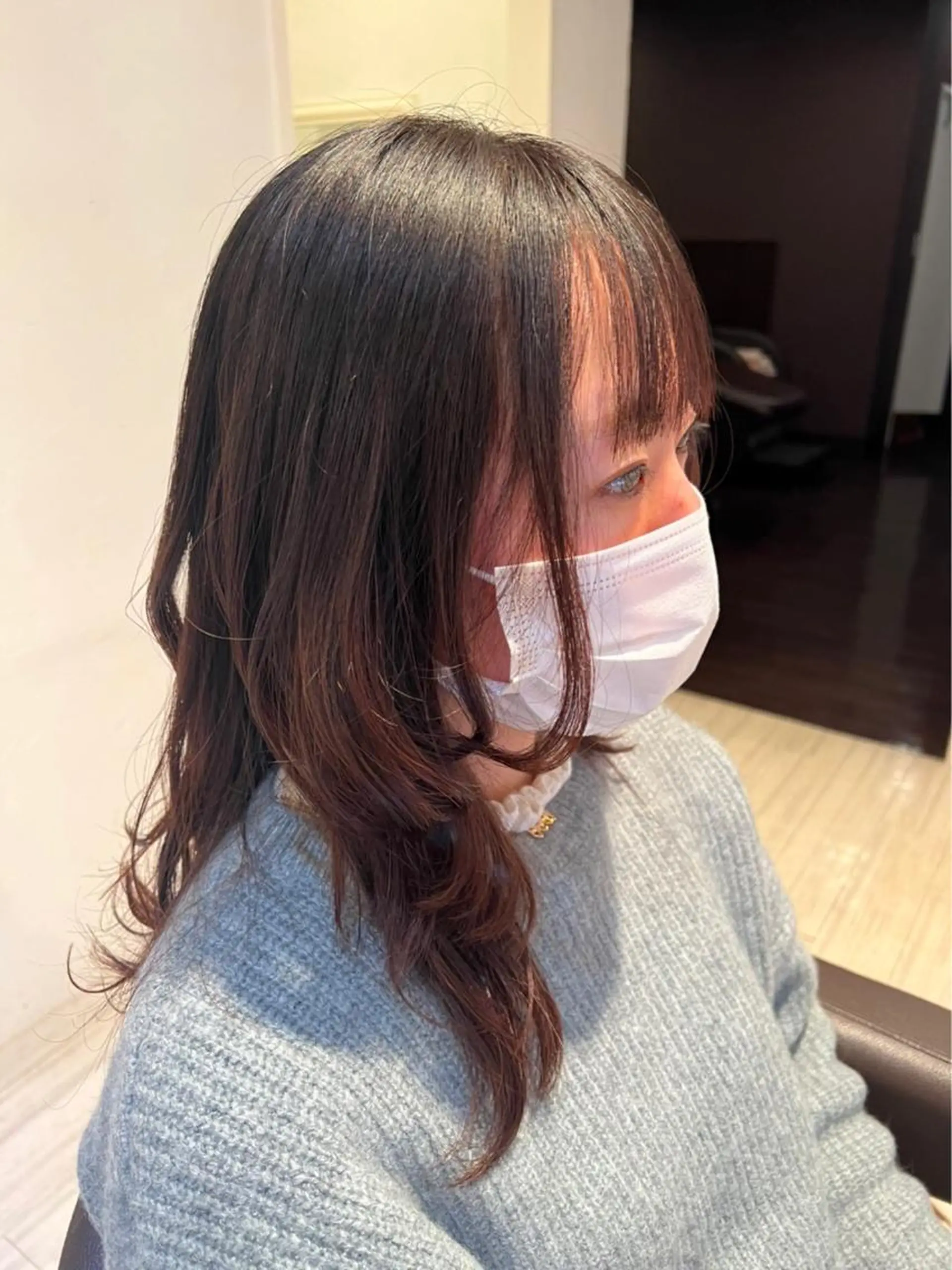 ロング 髪質改善&ストレート ✂︎鈴木青樹のヘアスタイル