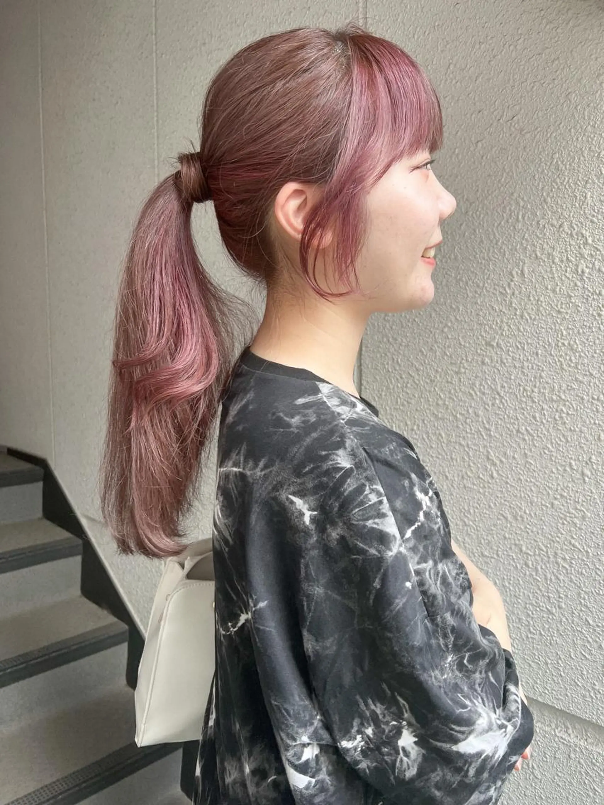 ロング カラー ヘアアレンジ ツートーンカラー ヘアカラー カラーパティシエ facce🌼ikoのヘアスタイル