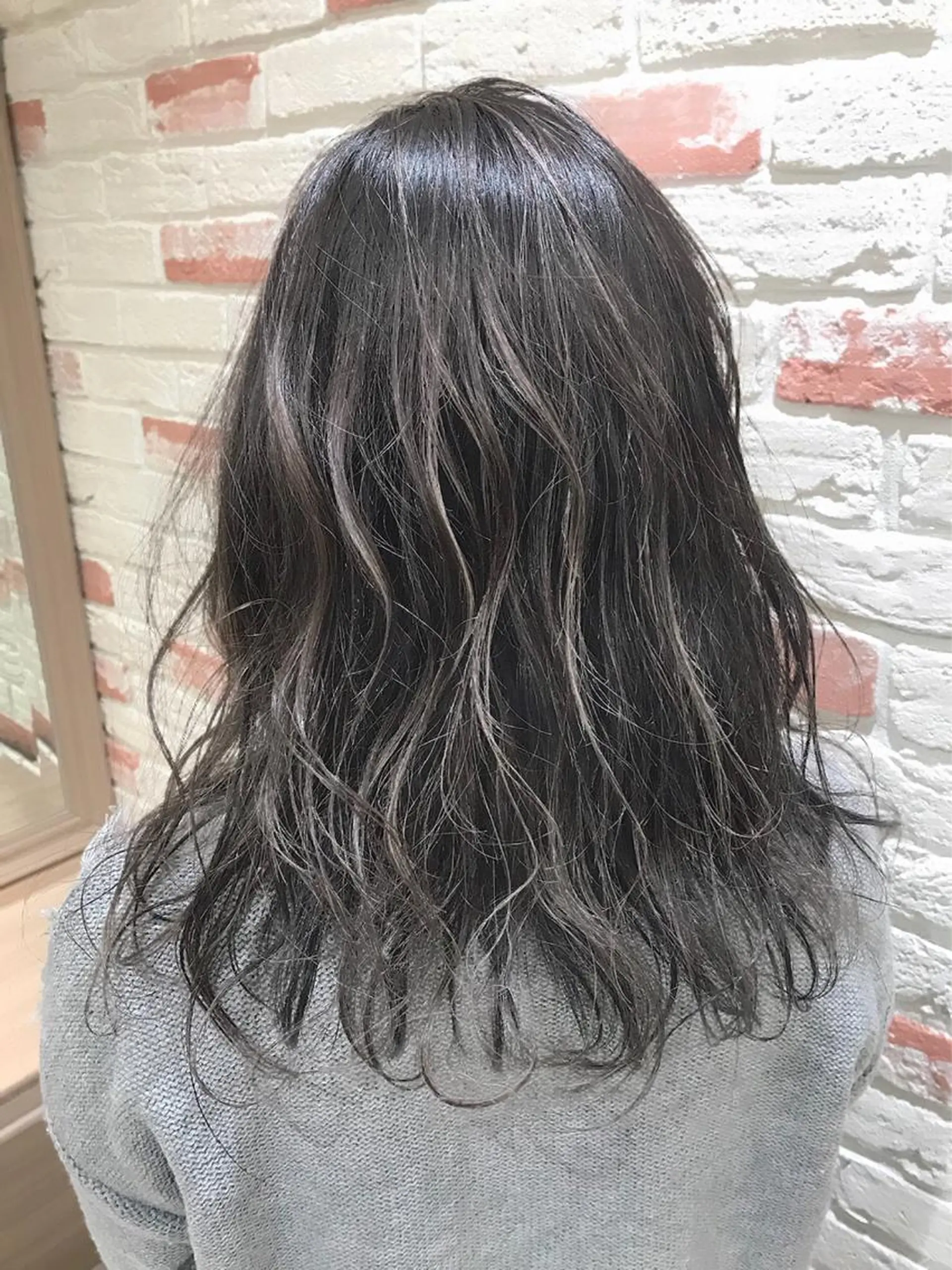 セミロング ヘアカラー 新宿 木下拓哉のヘアスタイル