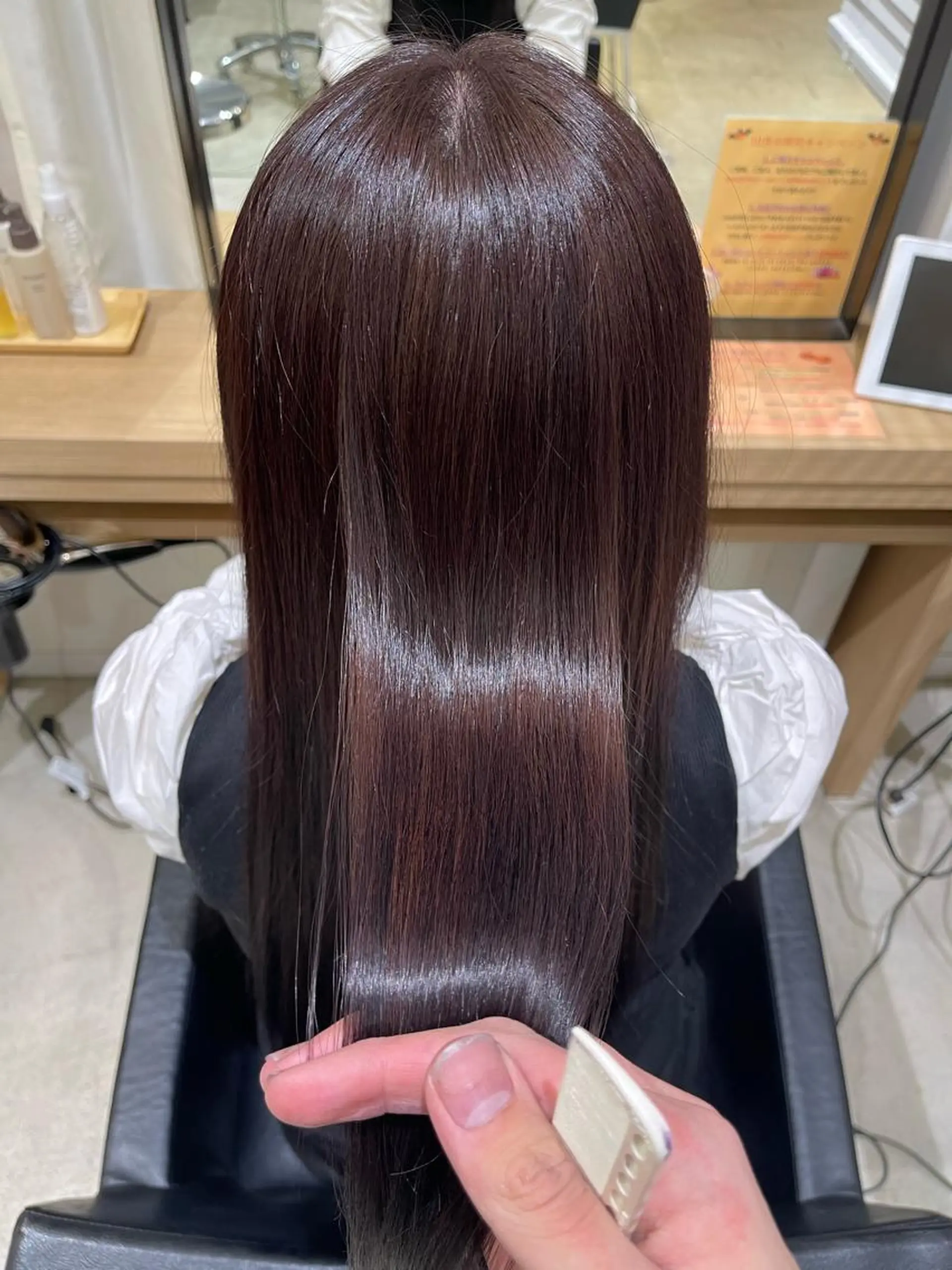 ロング 髪質改善 トリートメント ヘアカラー トリートメント 上野 秀のヘアスタイル