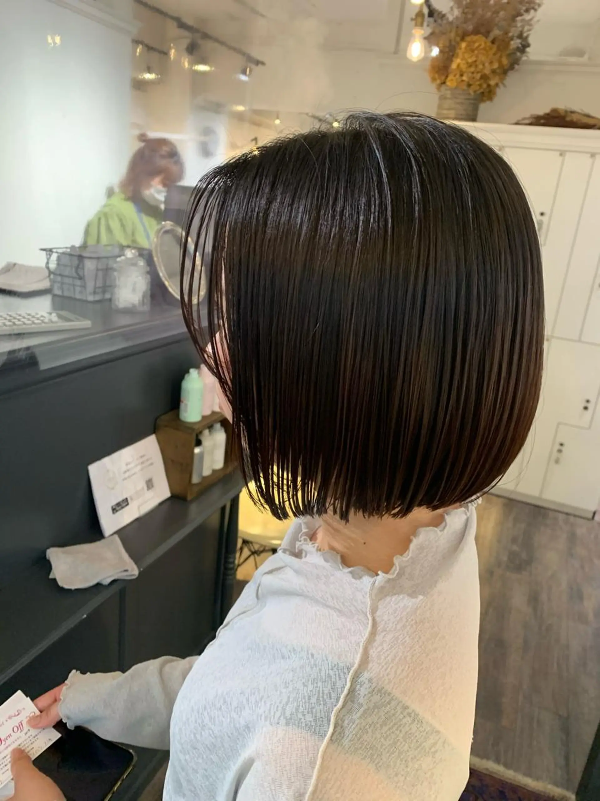 ミディアム カラー 安村 美奈のヘアスタイル