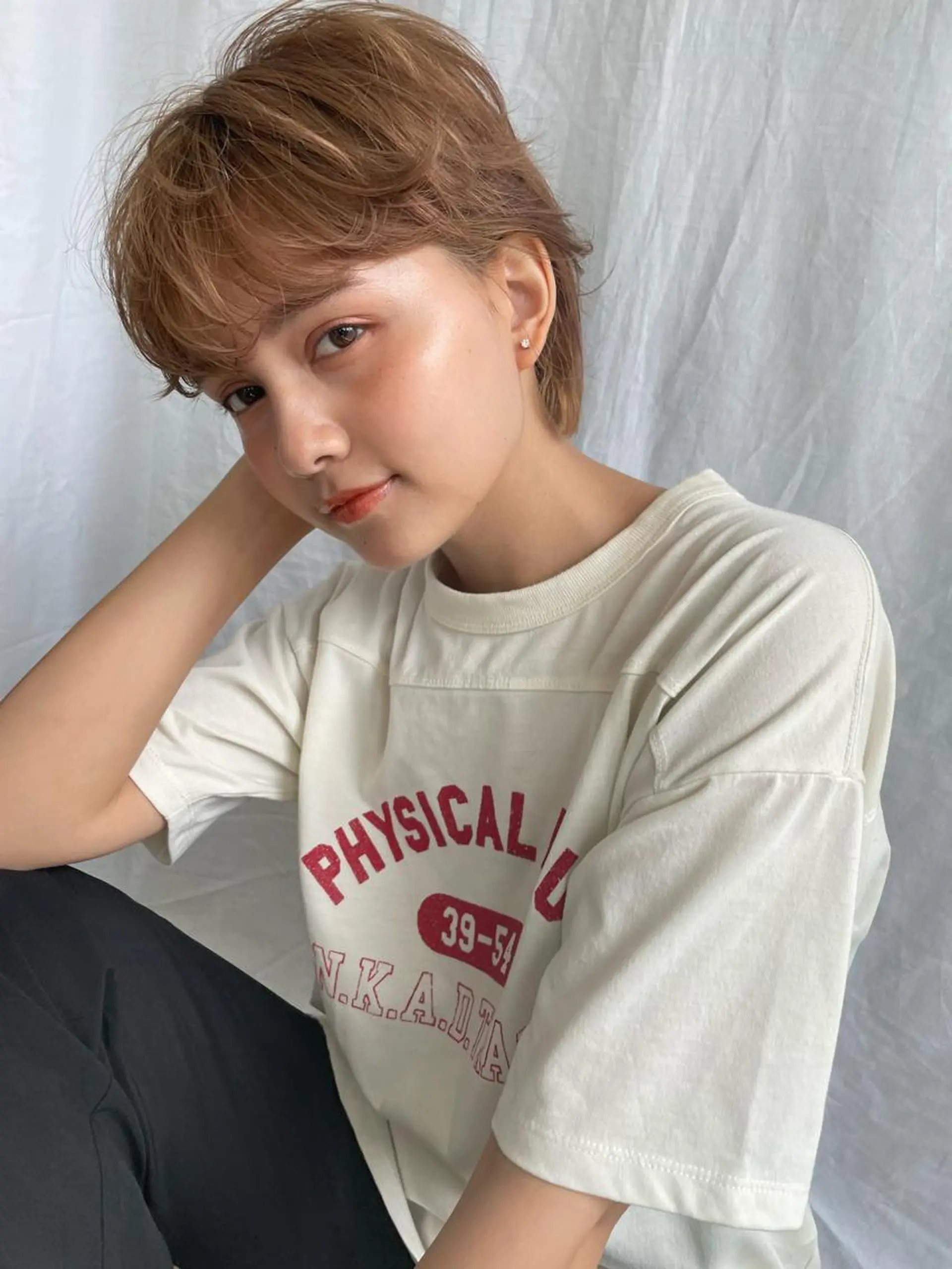 カラー ハイトーンカラー 永田 優希のヘアスタイル
