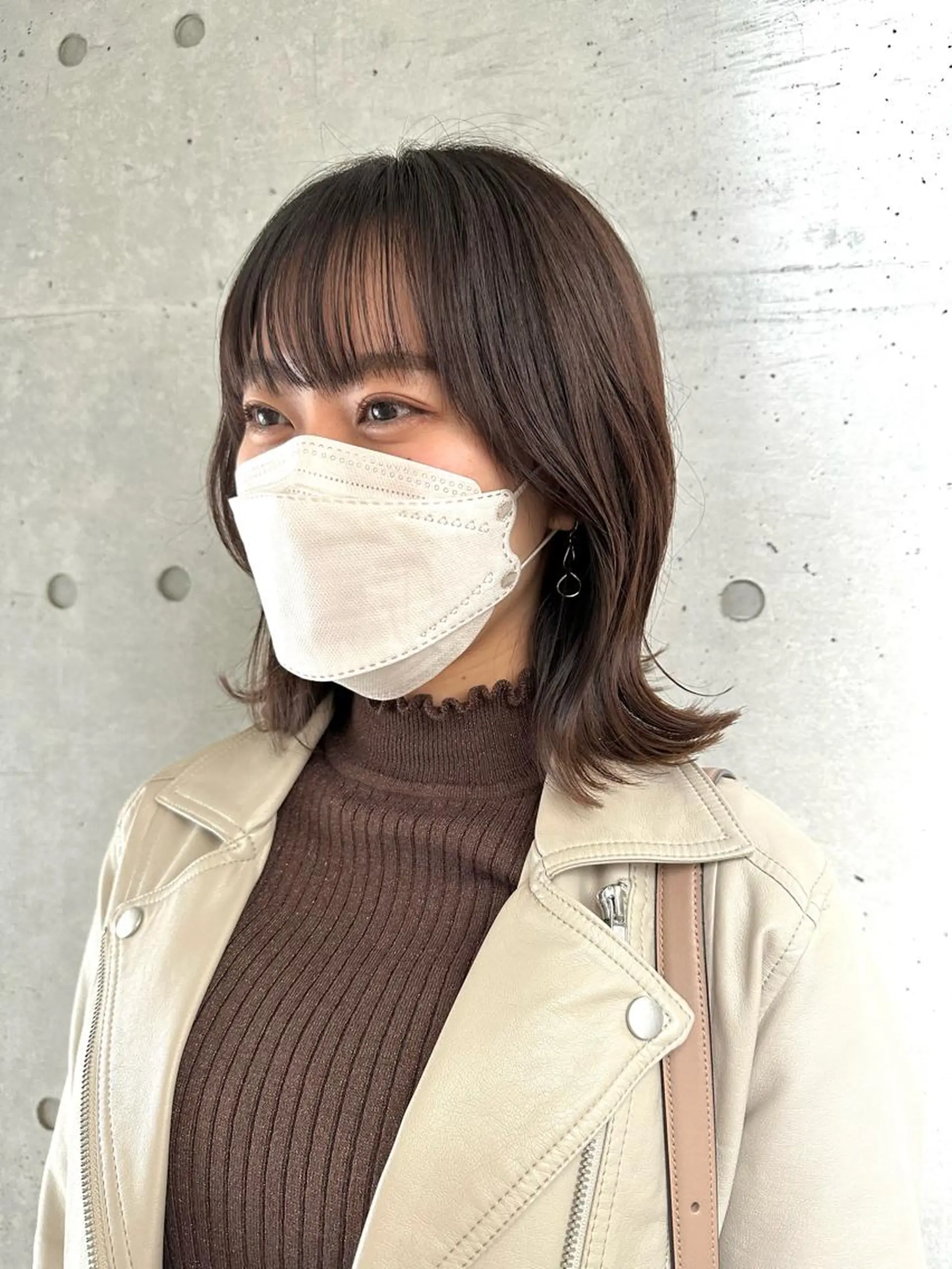 ミディアム カラー 小滝 楓のヘアスタイル