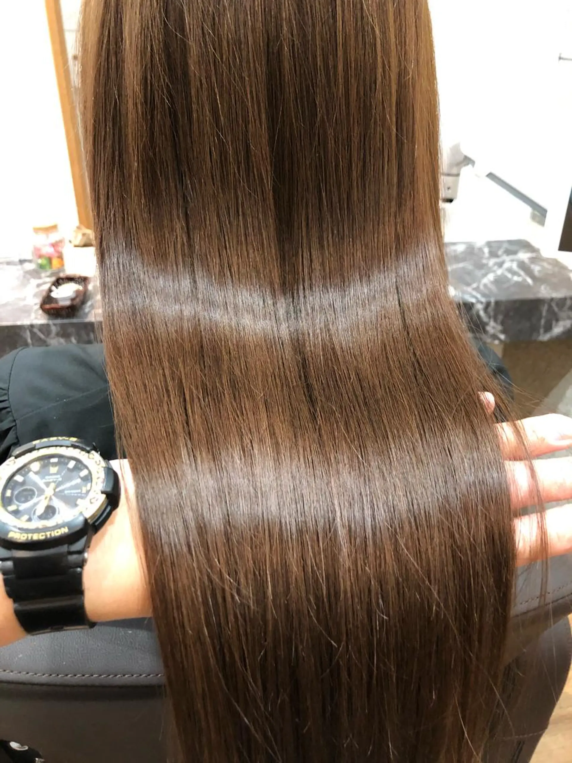 セミロング カラー パーマ olino 【オリノ】西田辺のヘアスタイル