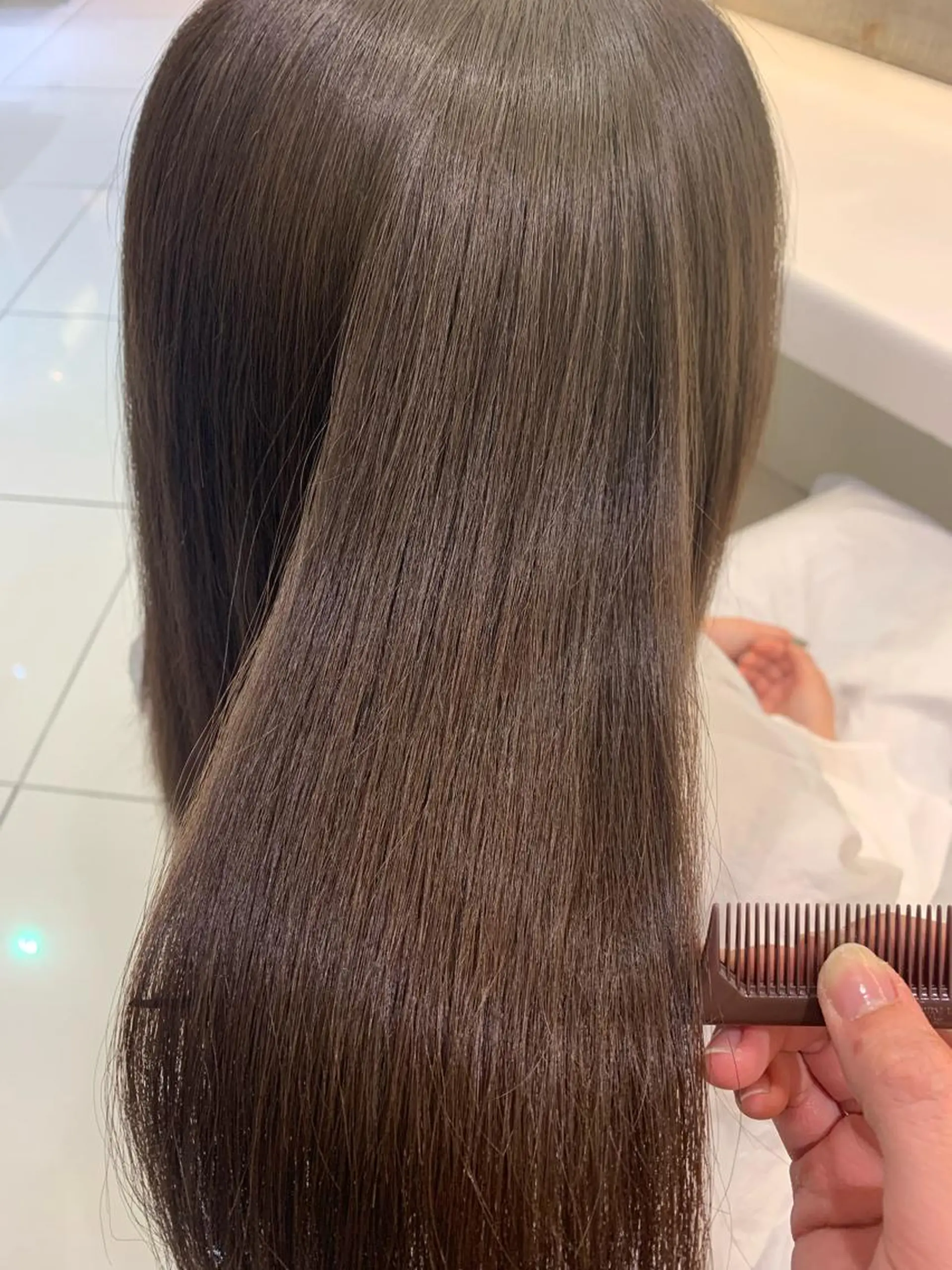 ロング トリートメント ‪🤎艶感ベージュ/ ミルクティー‪🤎のヘアスタイル