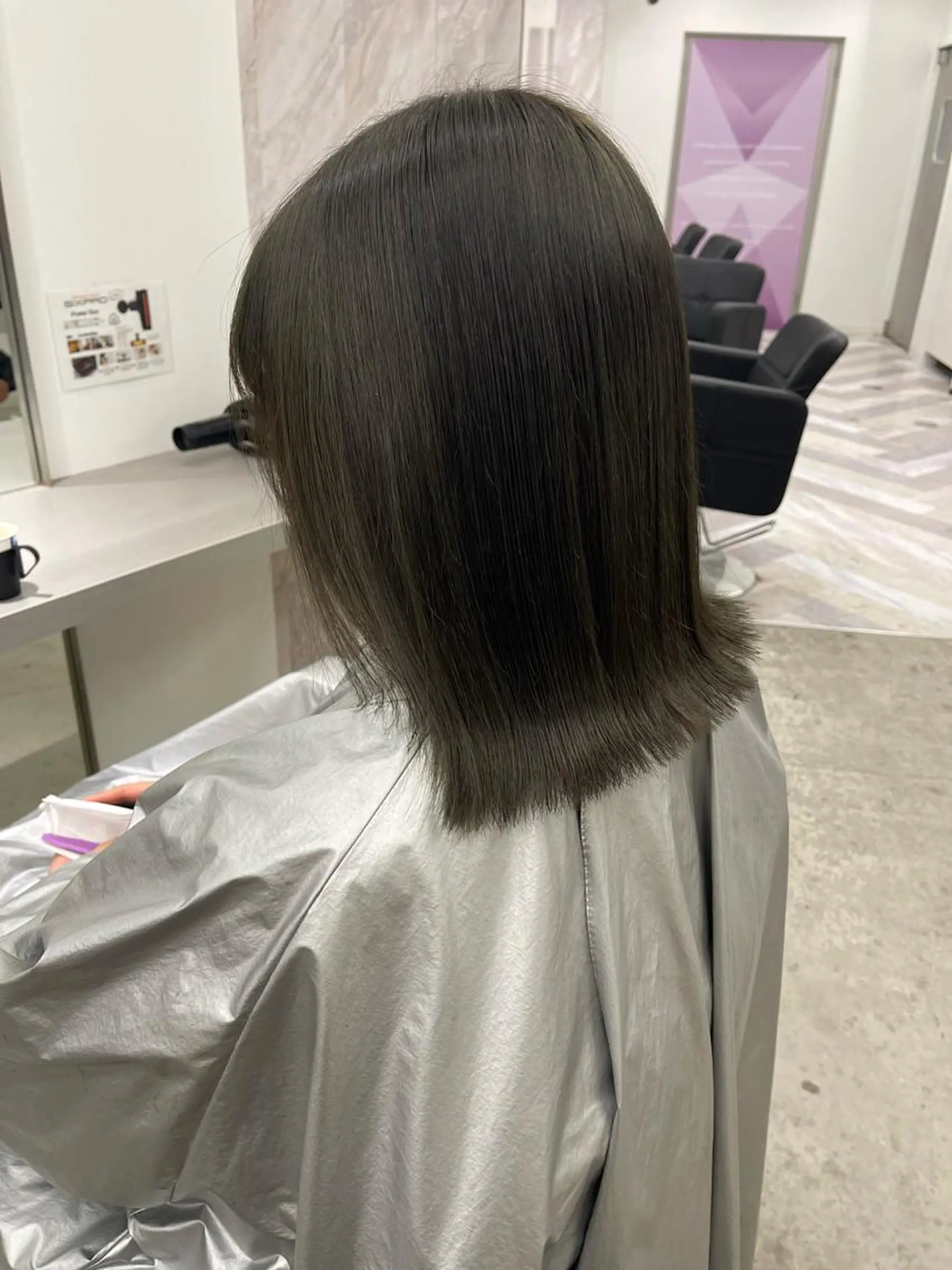 カラー カット ヘアカラー トリートメント 店長　MANAMI ／ブリーチ／骨格ボブのヘアスタイル