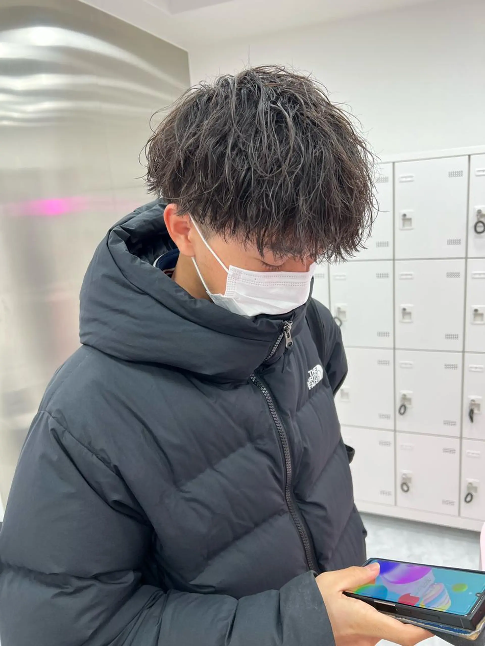 ショート カラー パーマ メンズ メンズパーマ特化 TAIGAのヘアスタイル