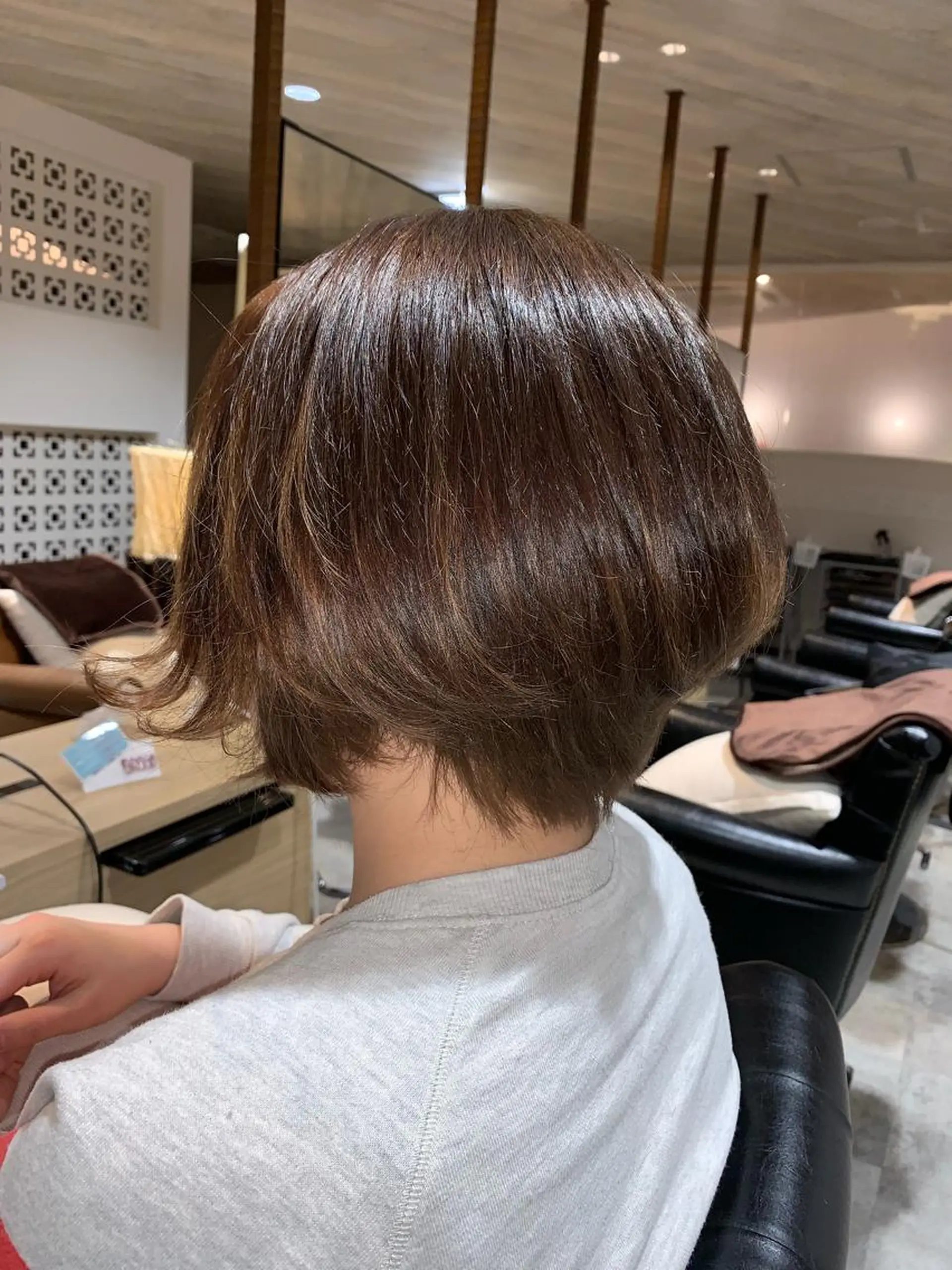 ショート カラー 早稲田/ショート/ 髪質改善/艶カラーのヘアスタイル