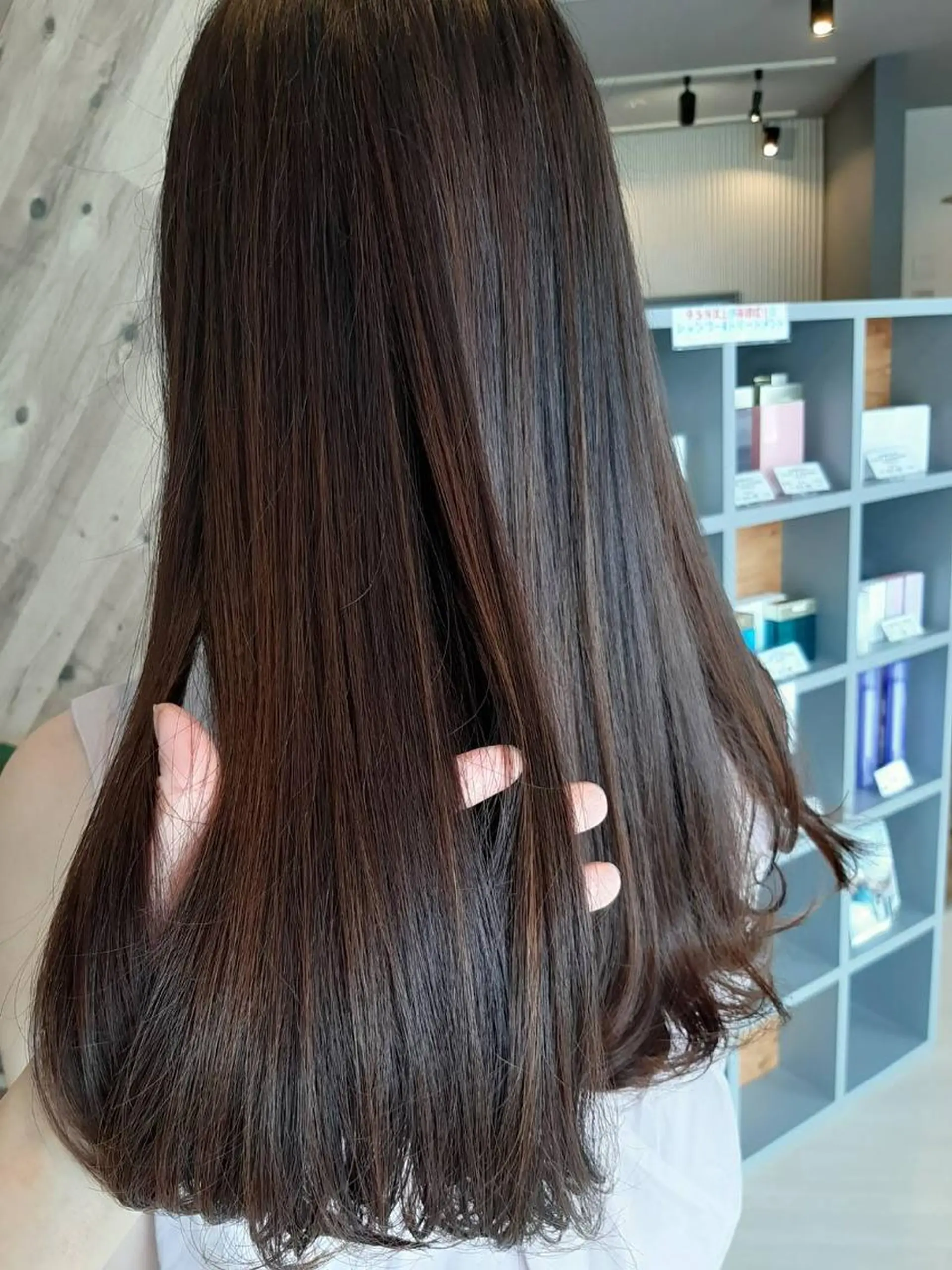 ロング 学生 髪質改善 トリートメント 髪質改善カラーズ カフェプラスのヘアスタイル