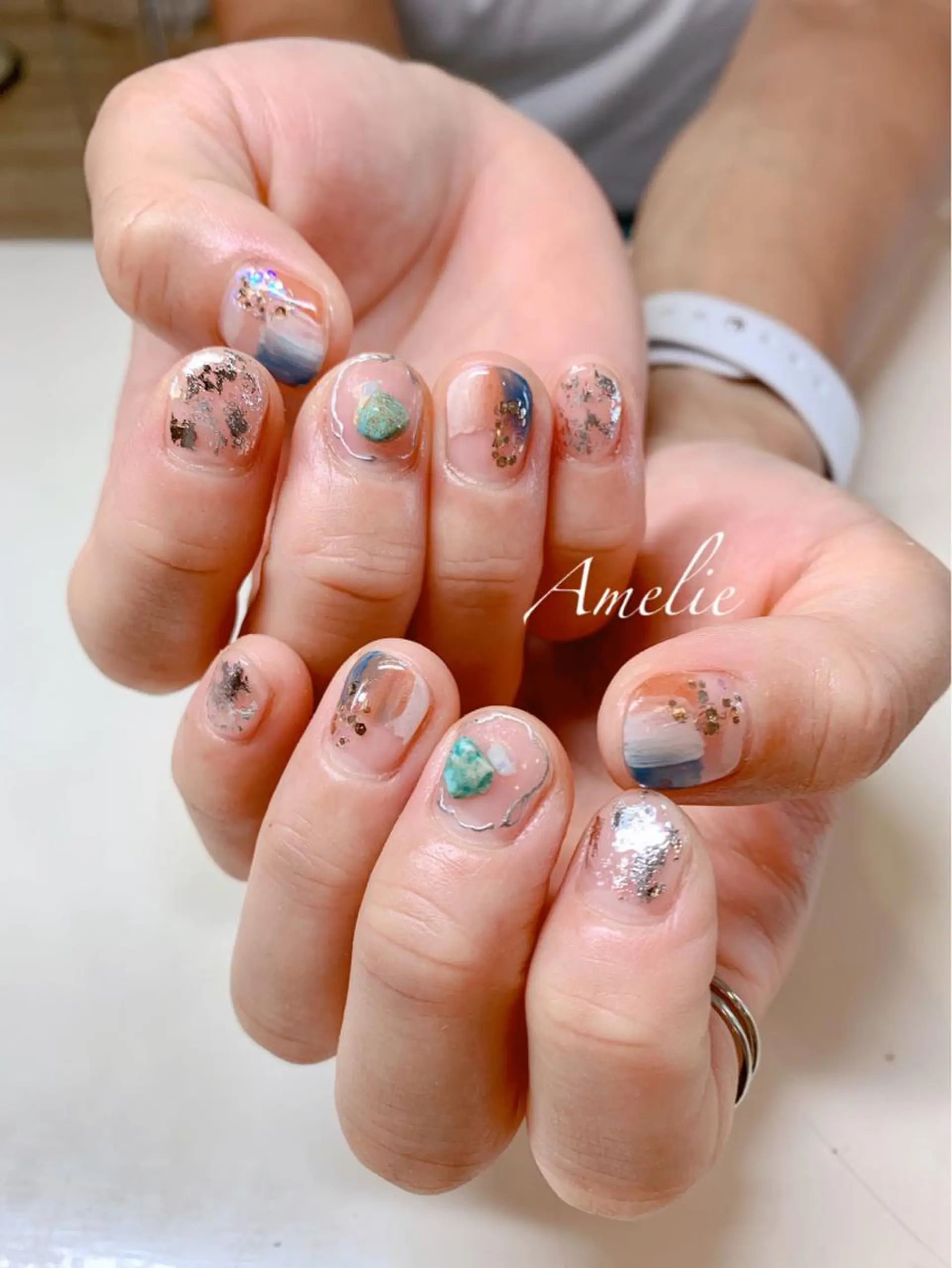 ネイル ジェルネイル パラジェル yo koのネイルデザイン