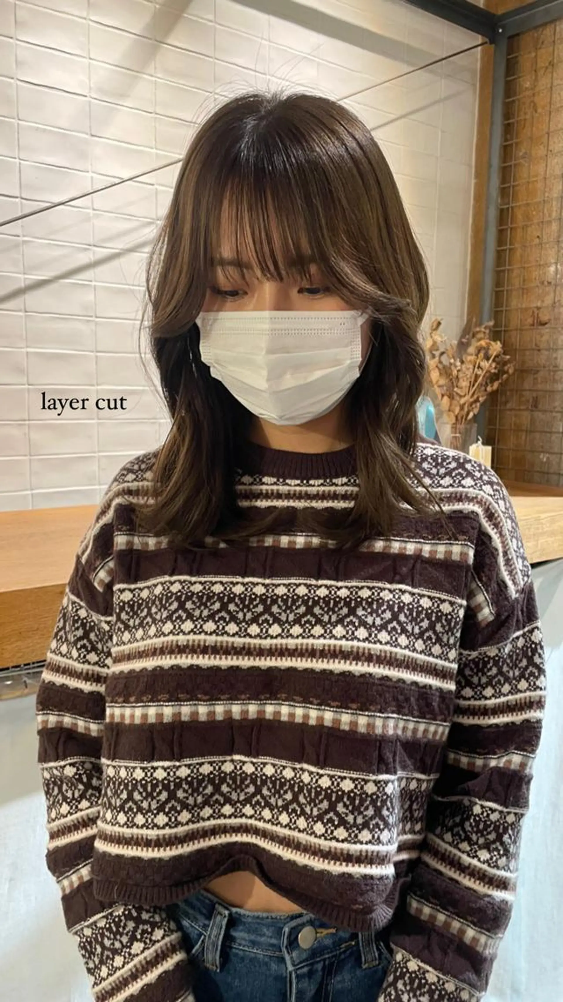 セミロング カラー 海外レイヤー /NAGISAのヘアスタイル