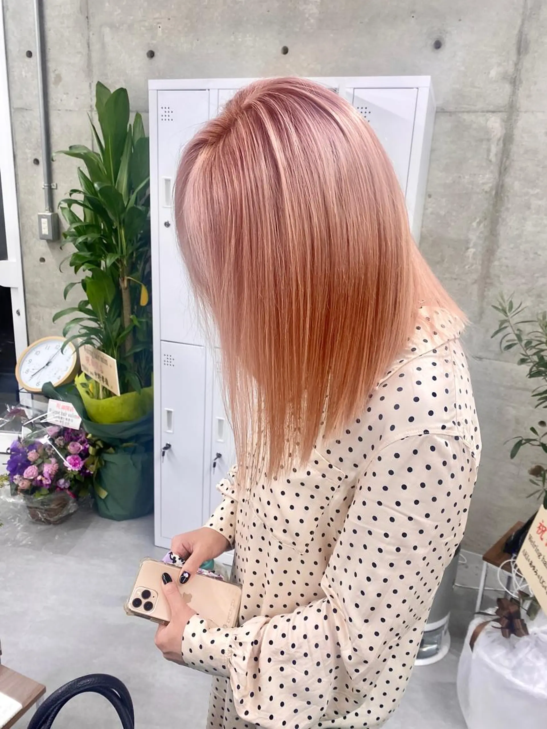 セミロング カラー バレイヤージュ ブリーチ ケアブリーチ ダブルカラー ハイライトカラー welring hair salonのヘアスタイル