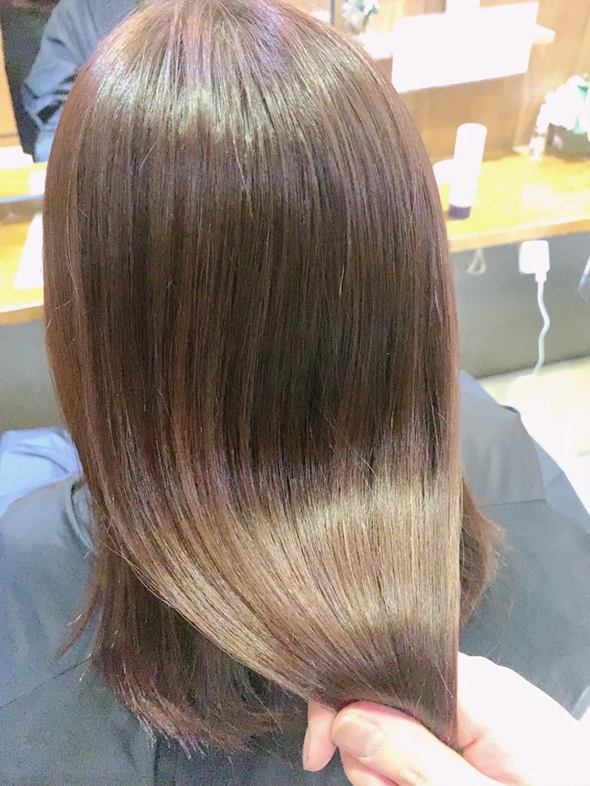 ロング カラー トリートメント 韓国風🇰🇷うる艶 レイヤー/海青🫧のヘアスタイル