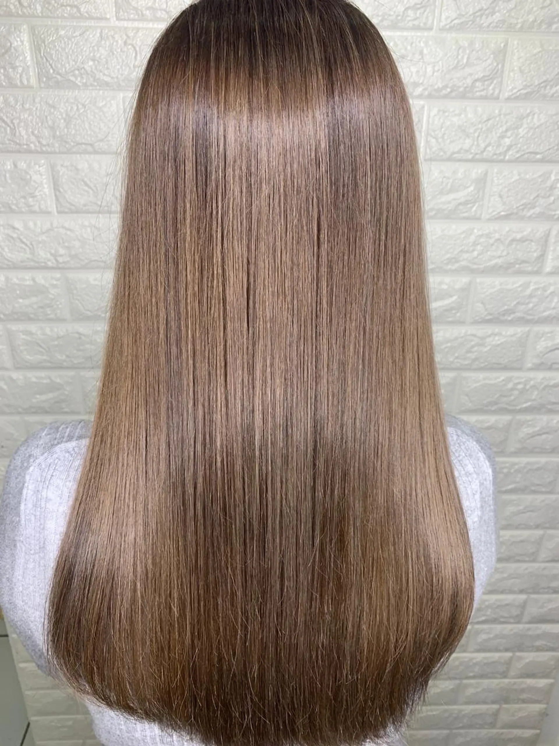 セミロング カラー アクアカラー グレージュ トリートメント トリートメント ヘッドスパ ヘアセット LAS 代表 ナガカワ コウヘイのヘアスタイル