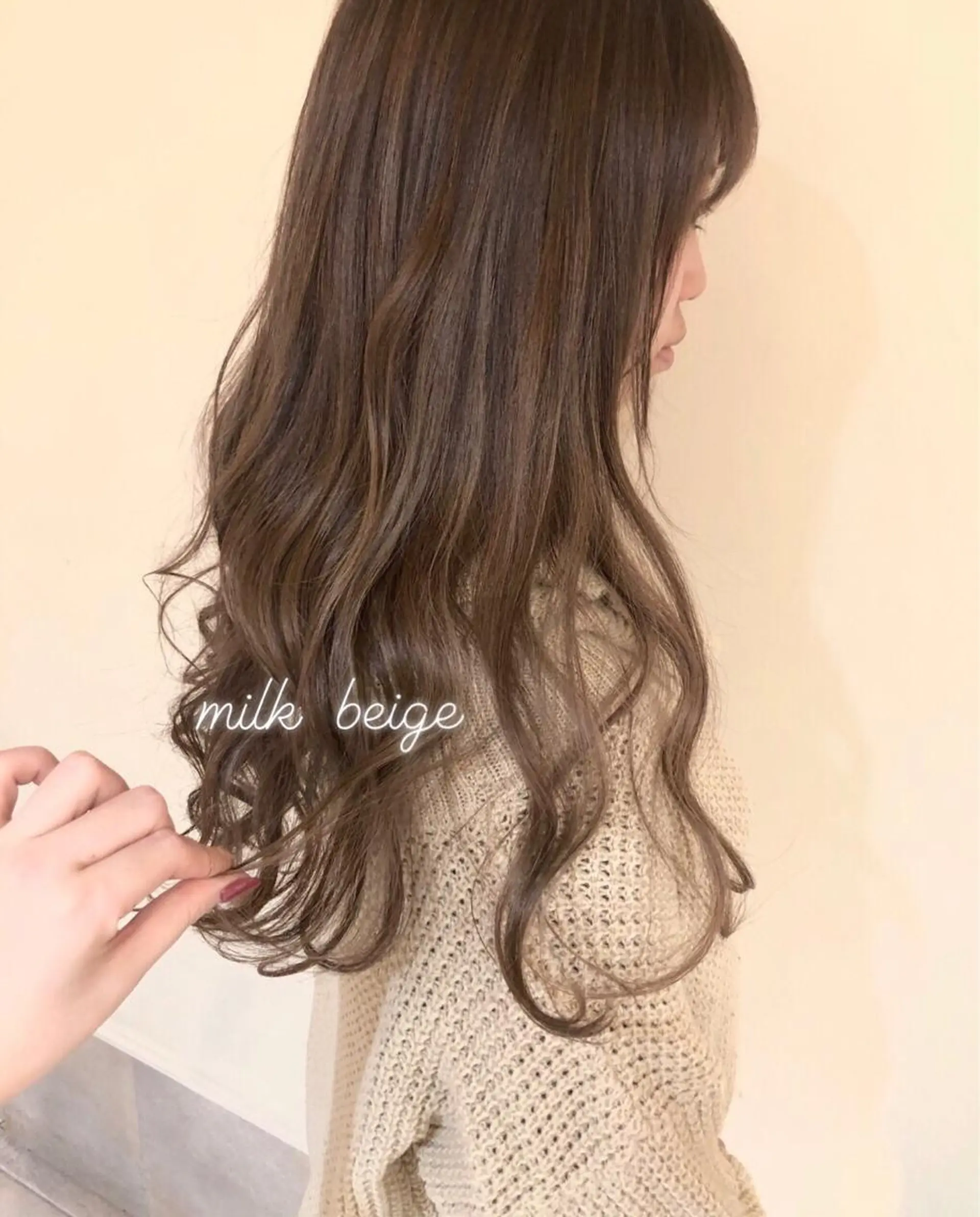 ロング カラー パーマ カット ヘアカラー トリートメント マンツーマン半個室 tamuraのヘアスタイル
