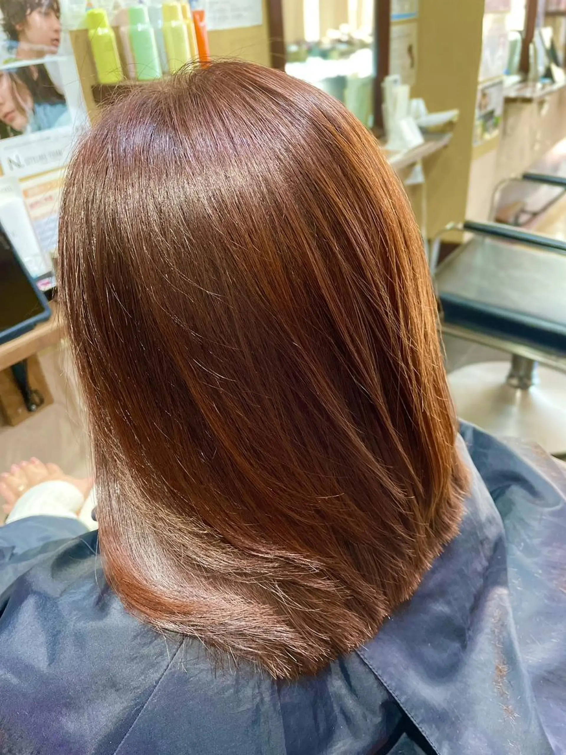 ミディアム パピヨンロゼ中川 髪質改善/低ダメージのヘアスタイル