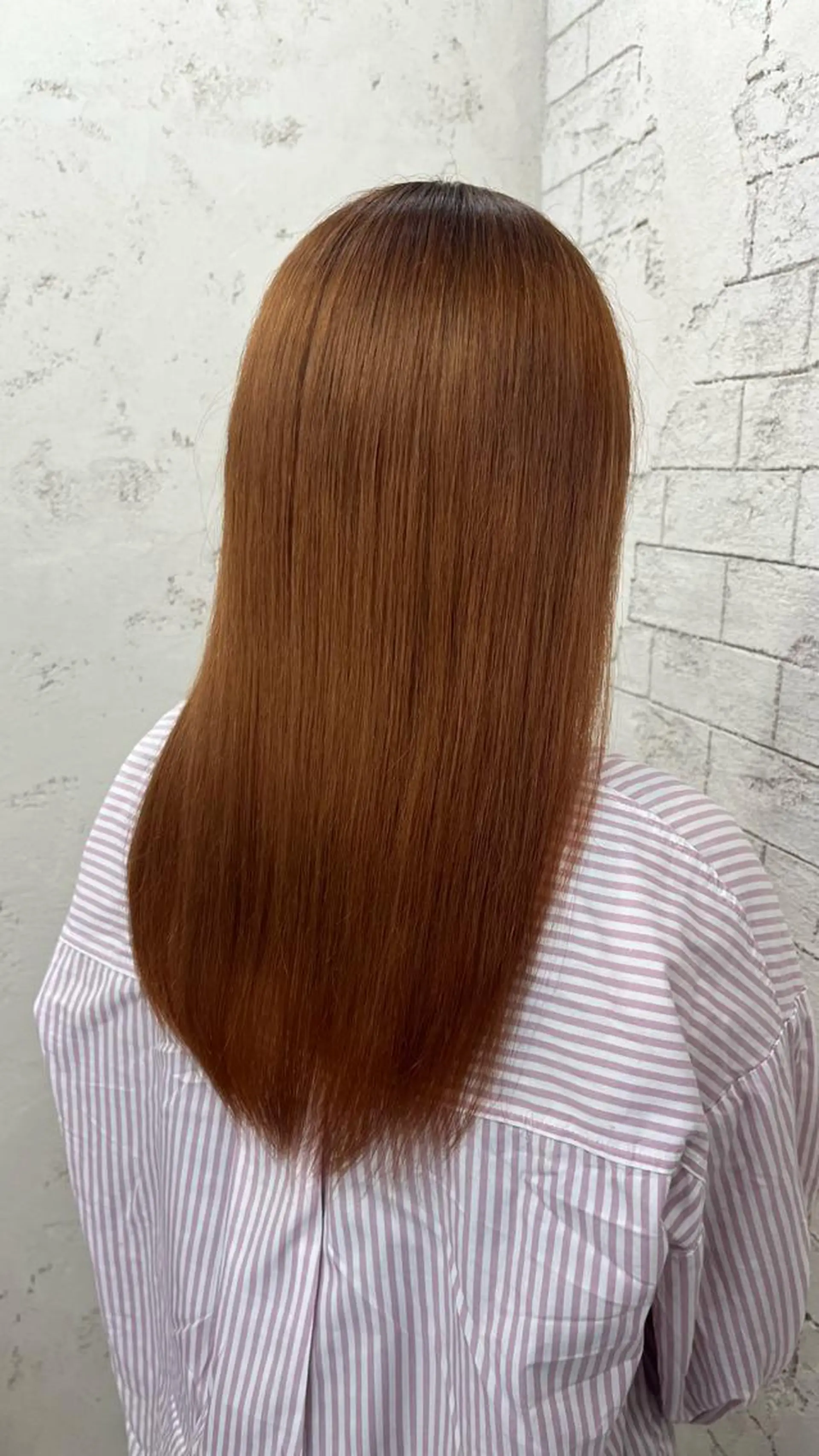 ロング 縮毛矯正 艶髪ブリーチカラー 💗manaka💗のヘアスタイル