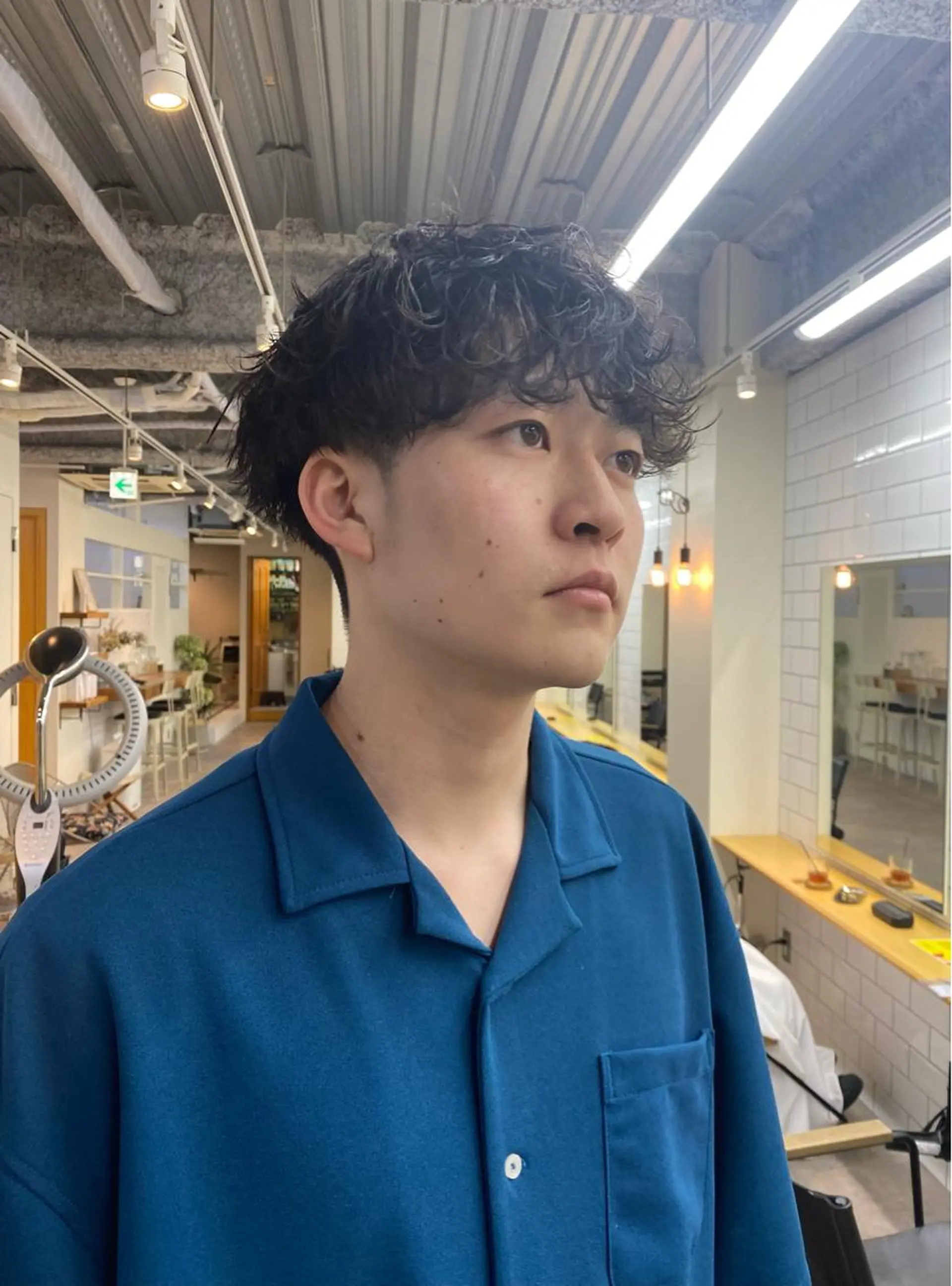 パーマ メンズ メンズパーマ 波巻きパーマ カット パーマ シャドウパーマ/ 波巻パーマYu-Kiのヘアスタイル