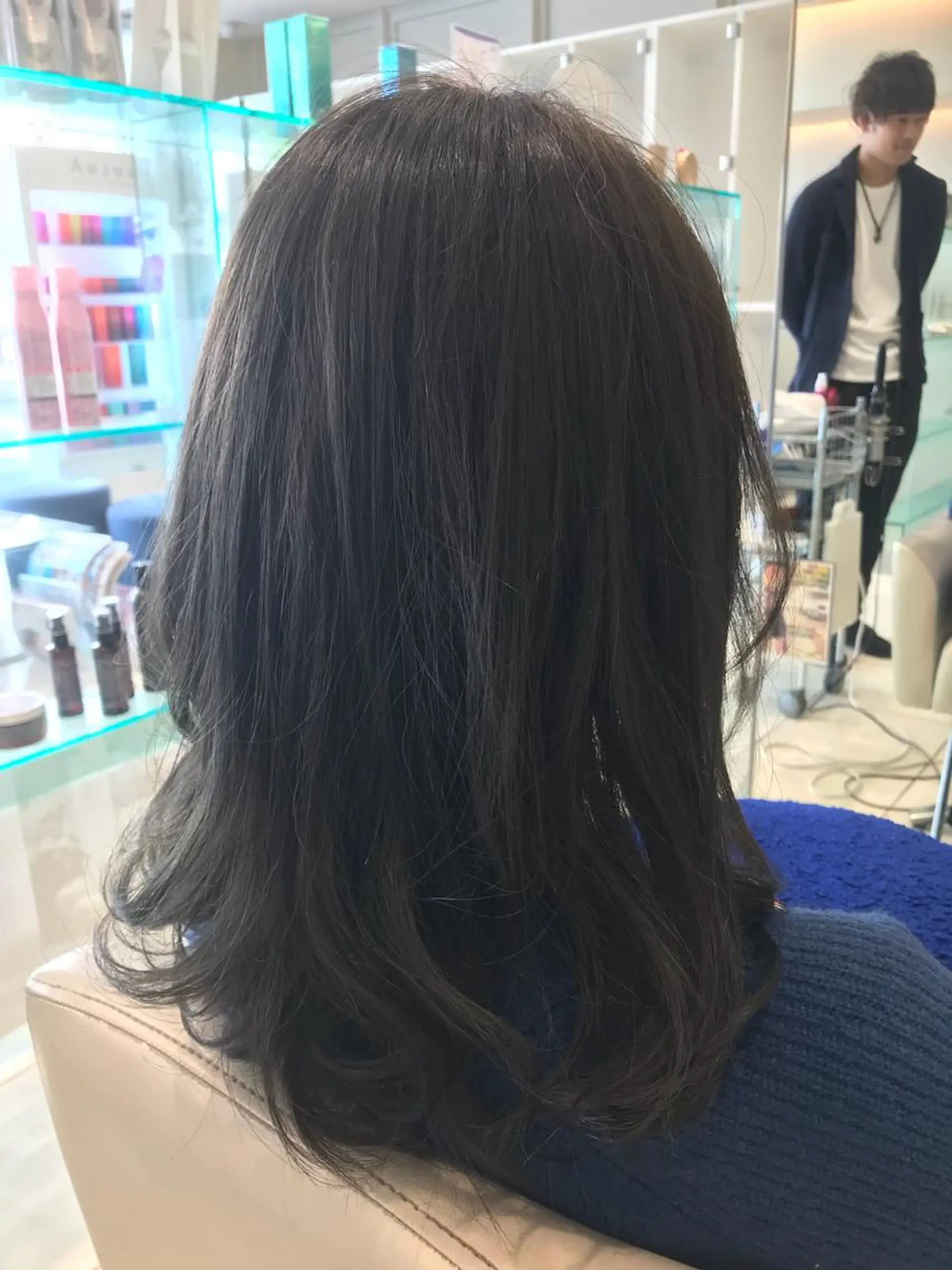 ミディアム カラー パーマ ヘアアレンジ メンズ キッズ ネイル マツエク・マツパ ヘアカラー トリートメント EnBlesS西宮 マンツーマン神道有基のヘアスタイル