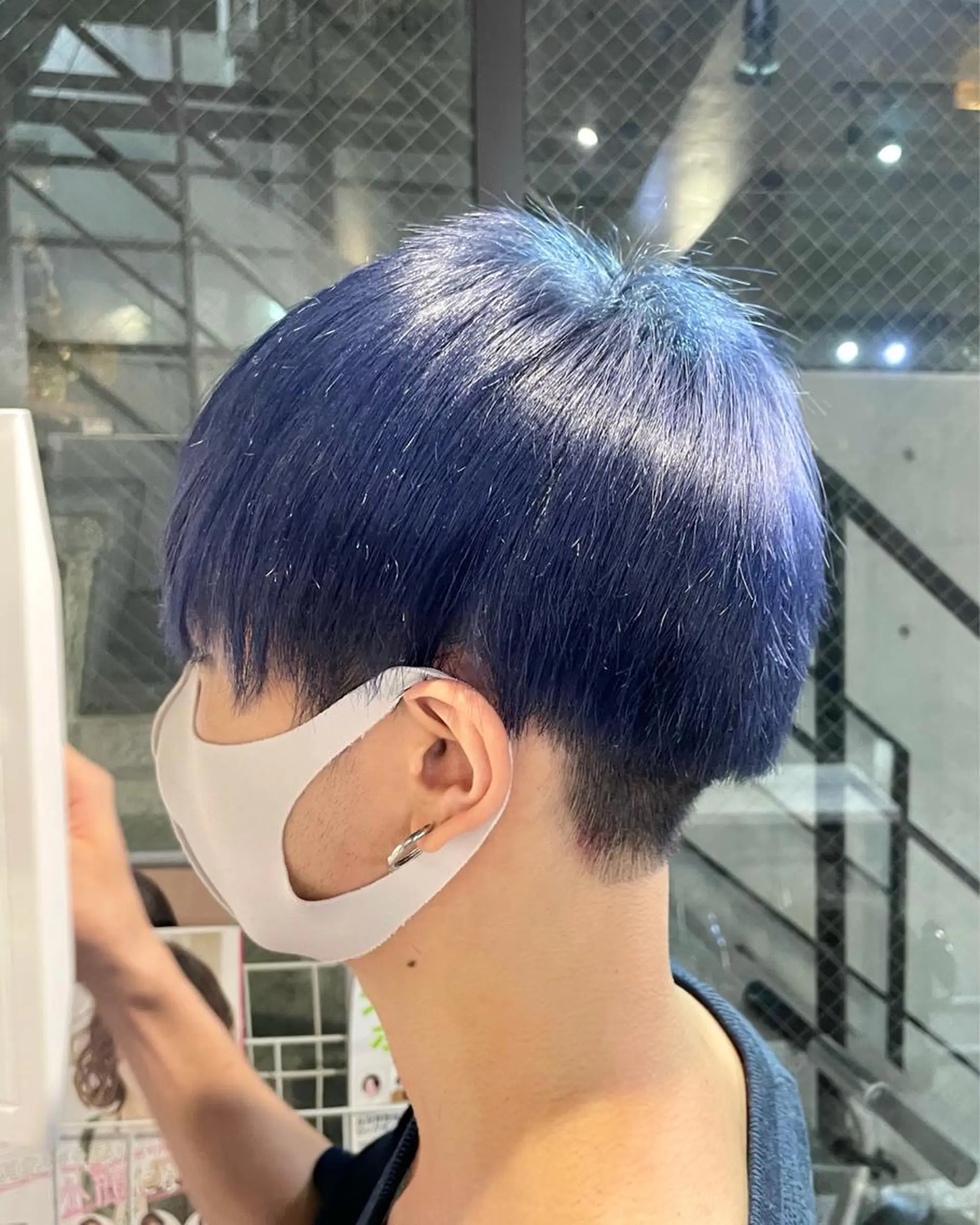 カラー メンズ メンズブリーチ ブリーチ ブルーカラー 髪質改善/ブリーチ /長山遼太郎のヘアスタイル