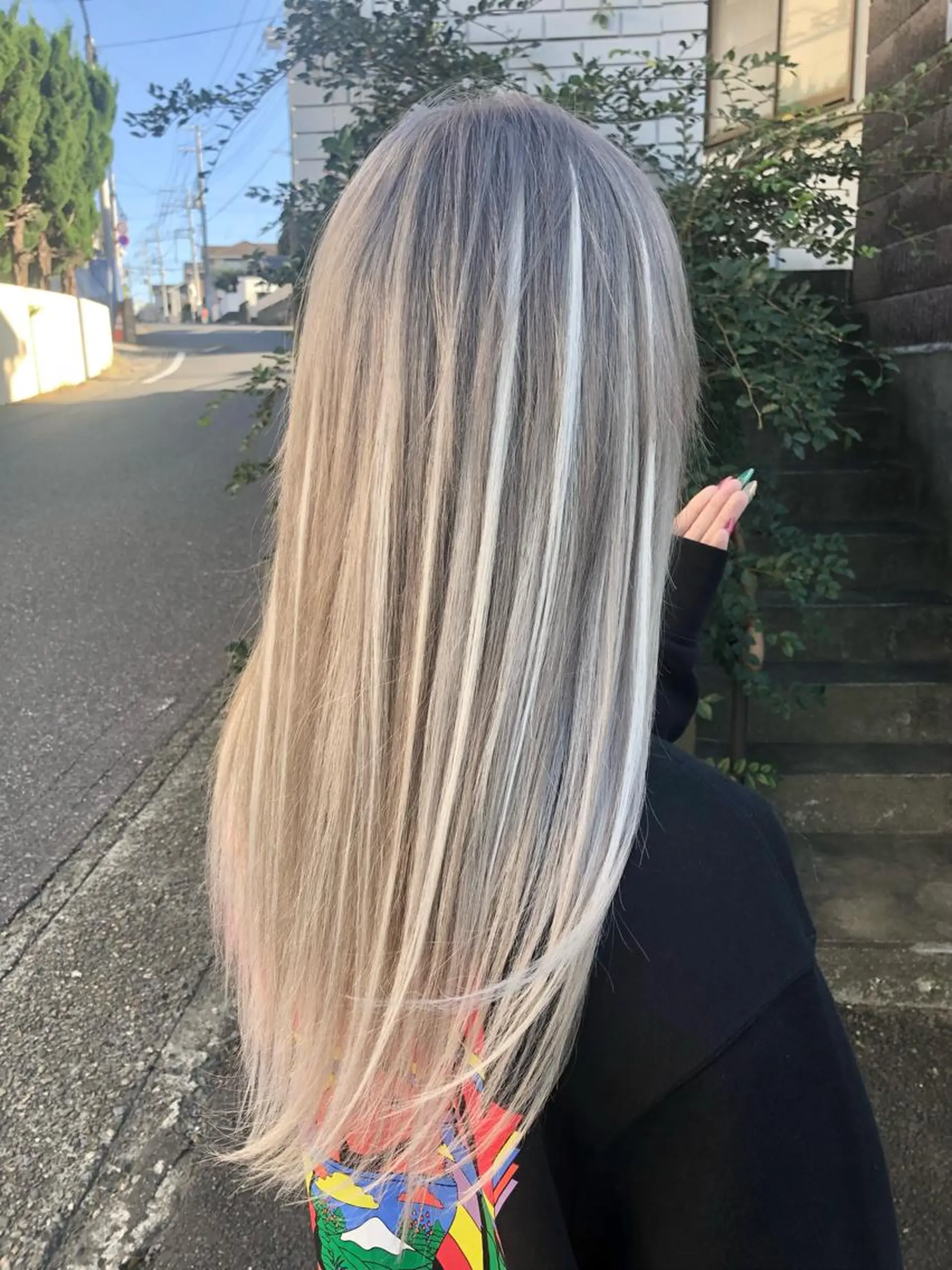 カラー ダブルスキルエクステ /羽エクステ白石宇由のヘアスタイル