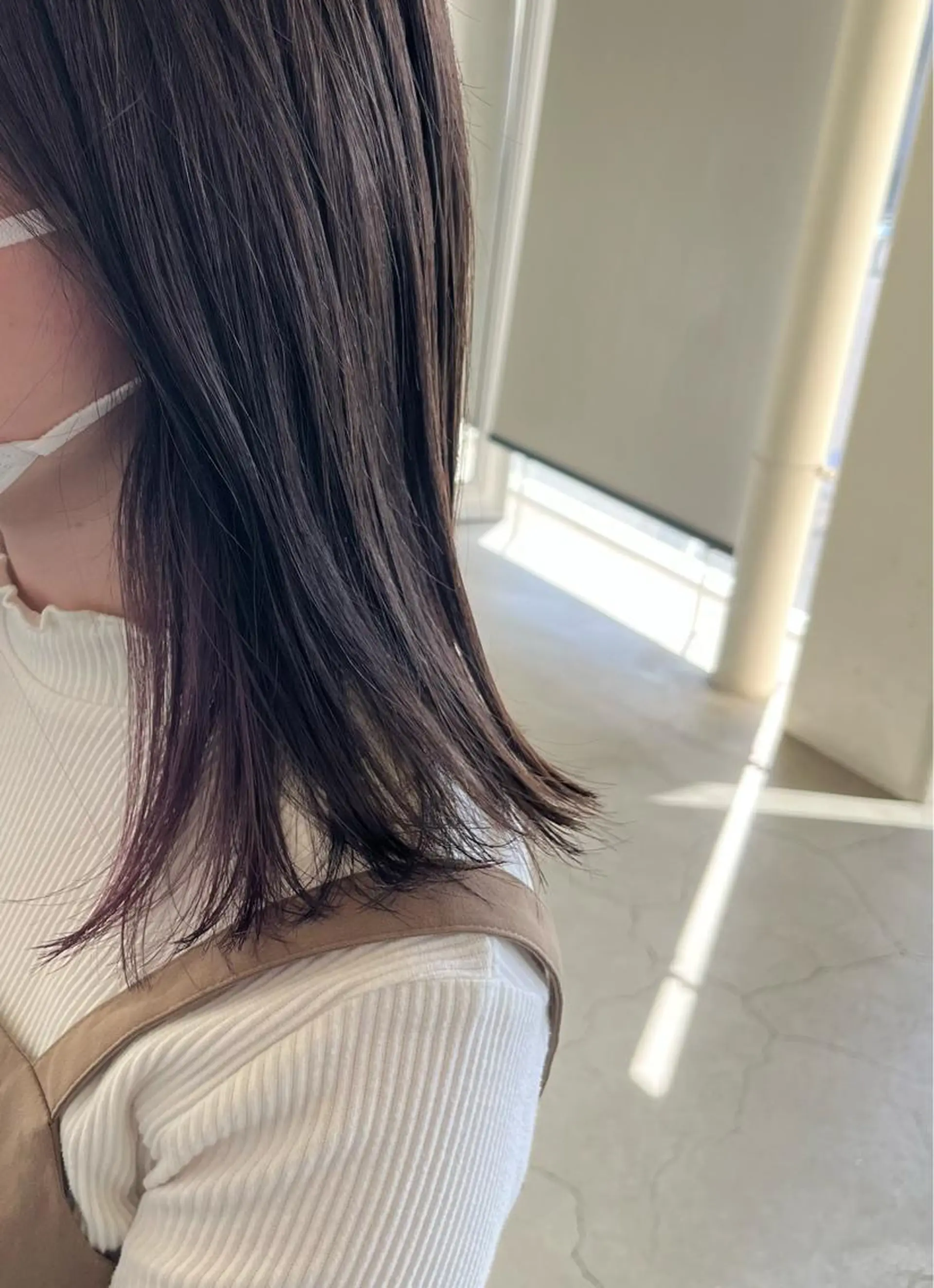 ミディアム カラー インナーカラー ヘアカラー 渡辺 優のヘアスタイル