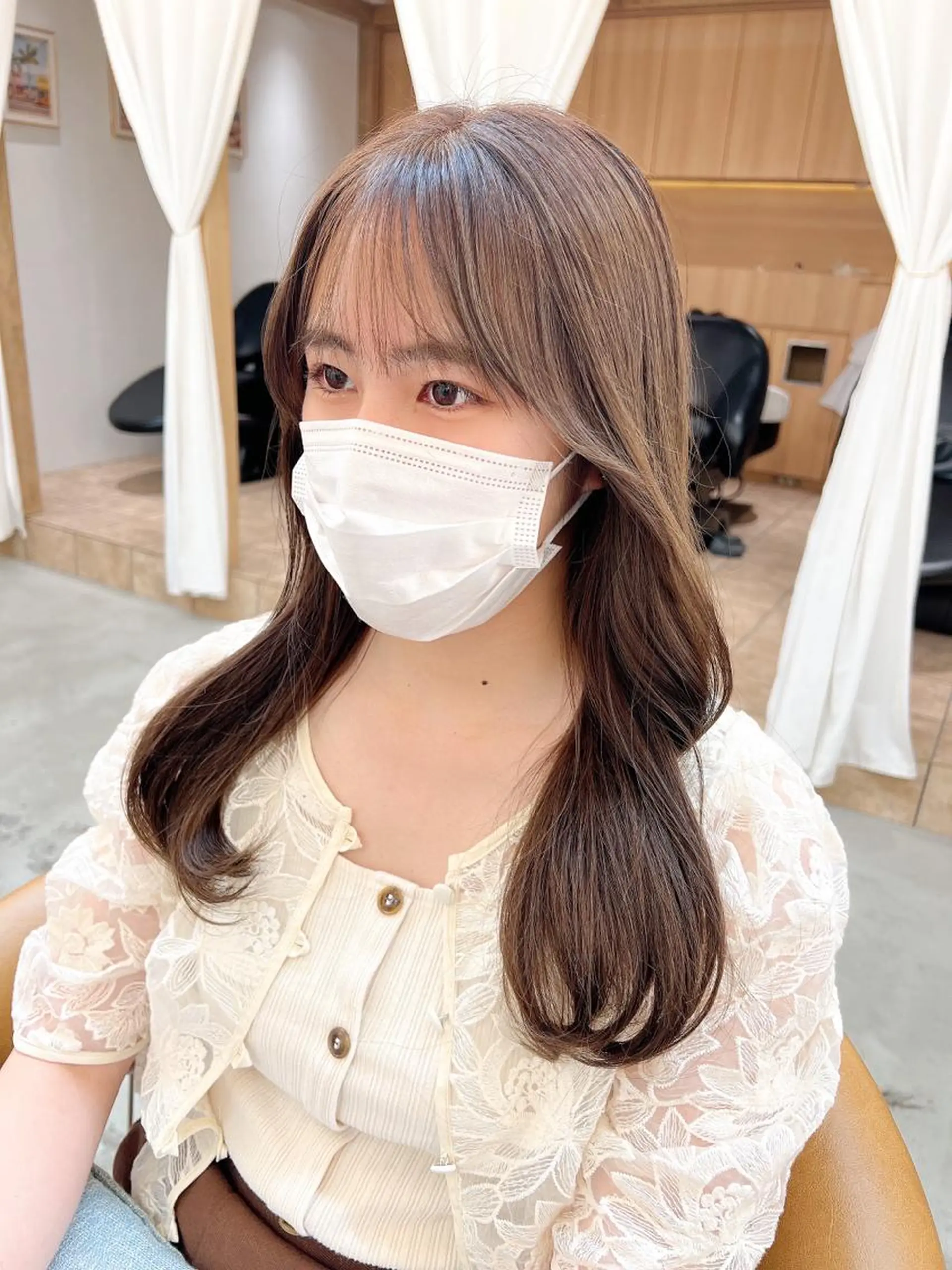 ロング カット ヘアカラー トリートメント 🌷韓国レイヤー/艶 カラー🇰🇷amiのヘアスタイル