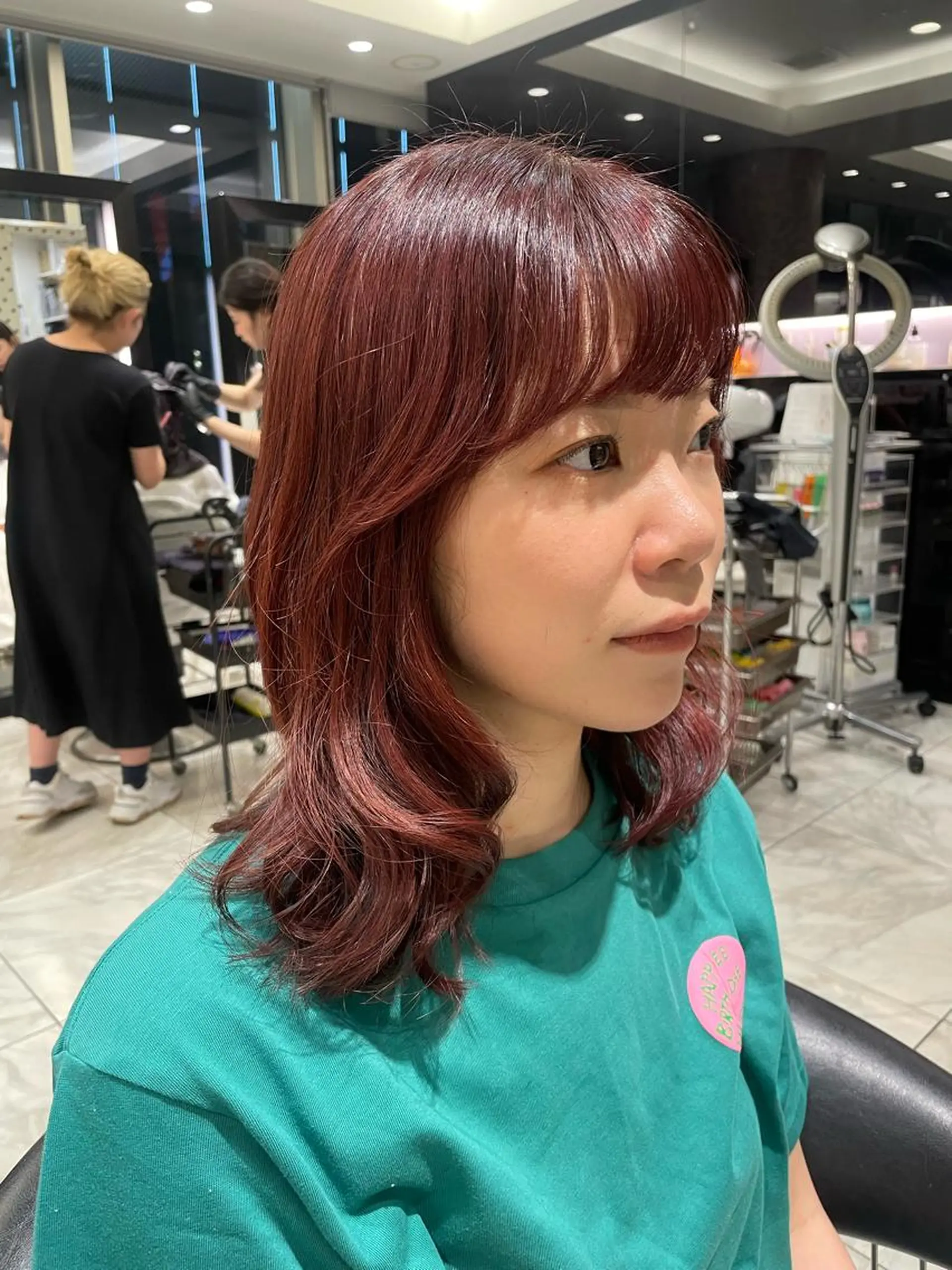 ミディアム 韓国風パーマ/ヘア セット/店長みづきのヘアスタイル