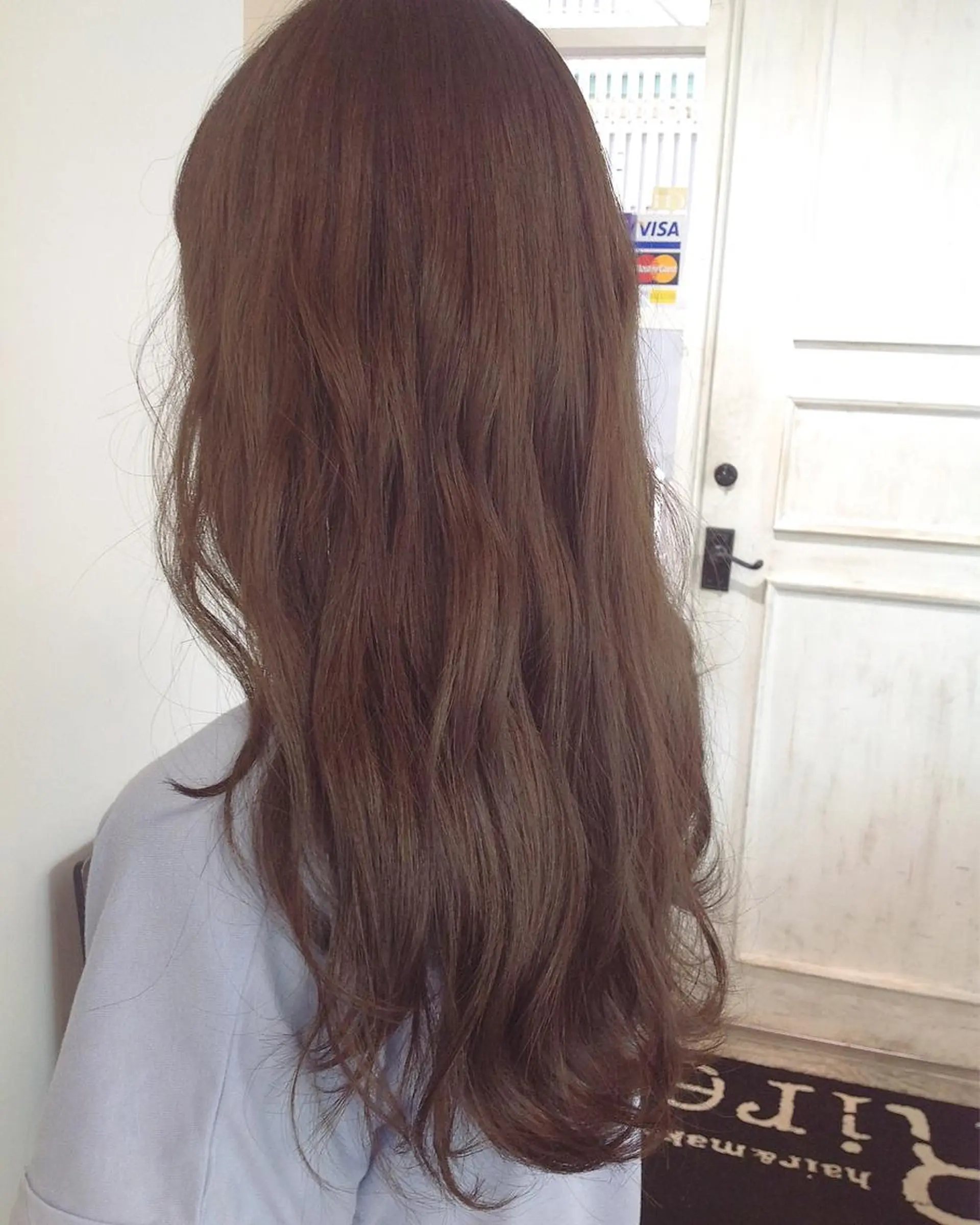 ロング カラー ベージュカラー イルミナカラー トリートメント 榎園 由美のヘアスタイル