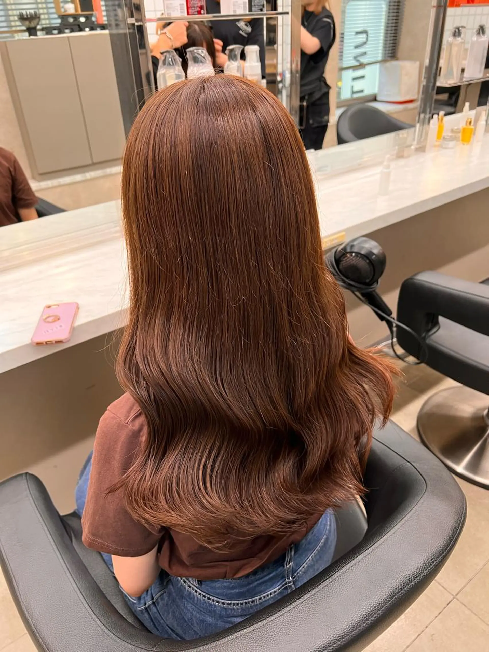 セミロング 💖札幌カラー 指名No.1💖玲奈のヘアスタイル