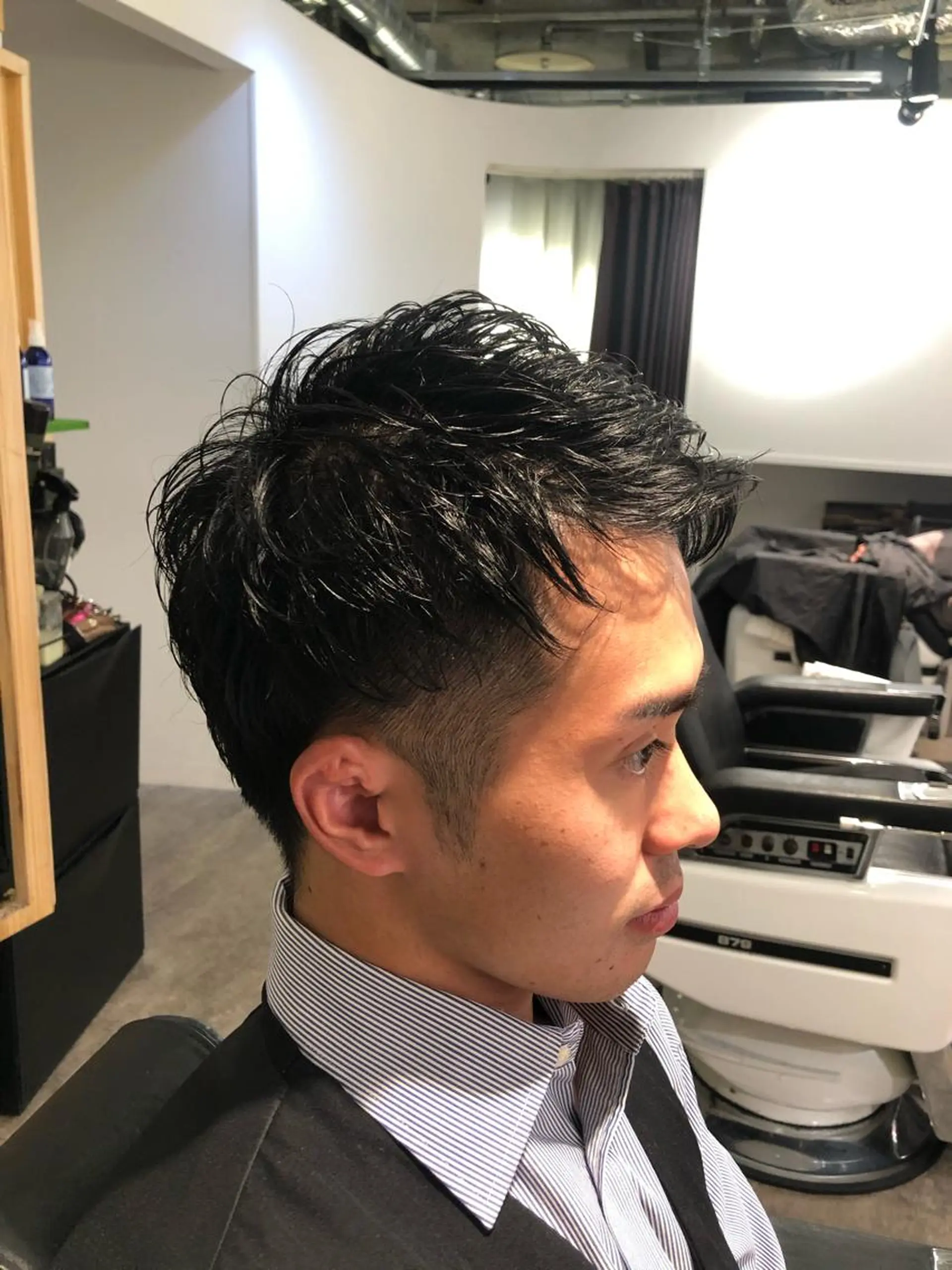 ショート メンズ アップバング bifino.rilune for men所属・rilune matsuoのヘアスタイル