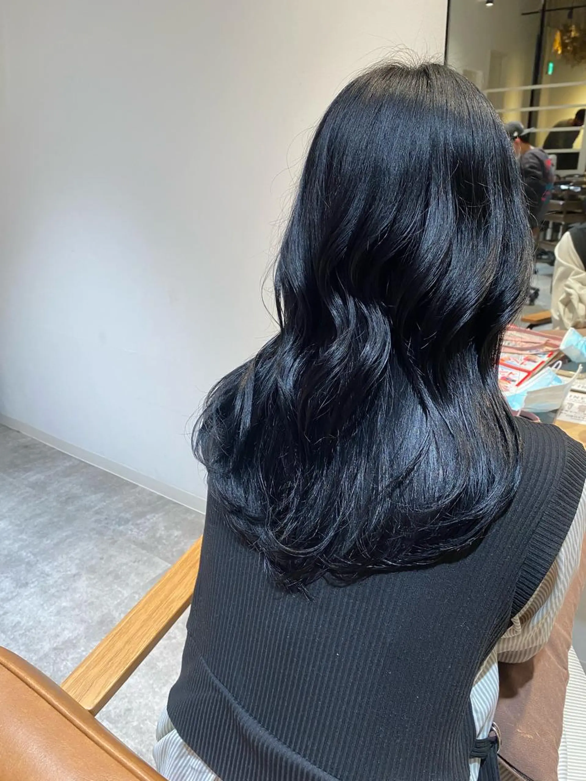 ロング カラー 黒髪 カット ヘアカラー トリートメント オスズ 🎀´-のヘアスタイル