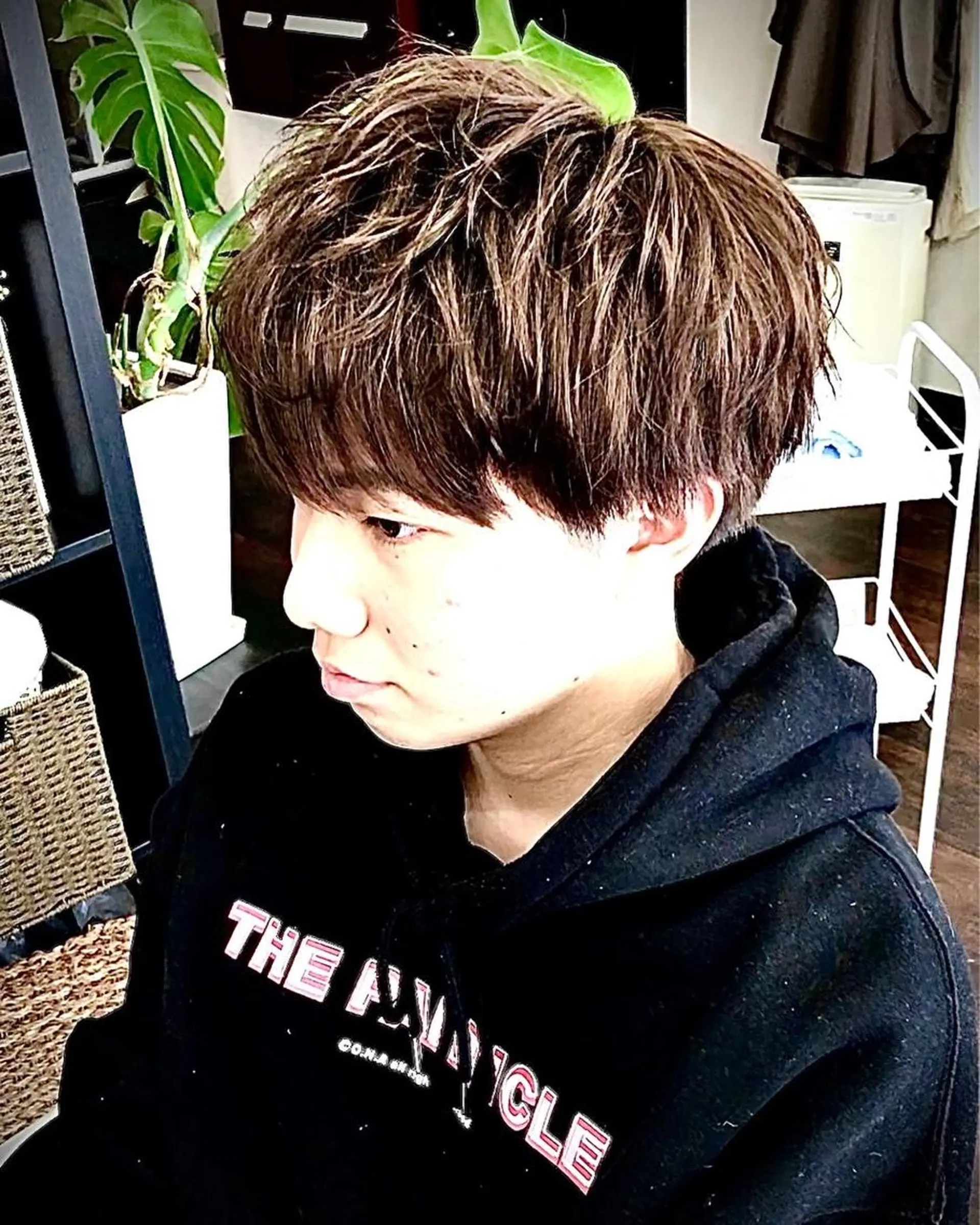 ショート カラー パーマ ヘアアレンジ メンズ メンズパーマ メンズツイストパーマ ツイストパーマ カット share salon n'est-ce pa(シェアサロン　ネセパ)所属・men's特化　石井 貴章のヘアスタイル