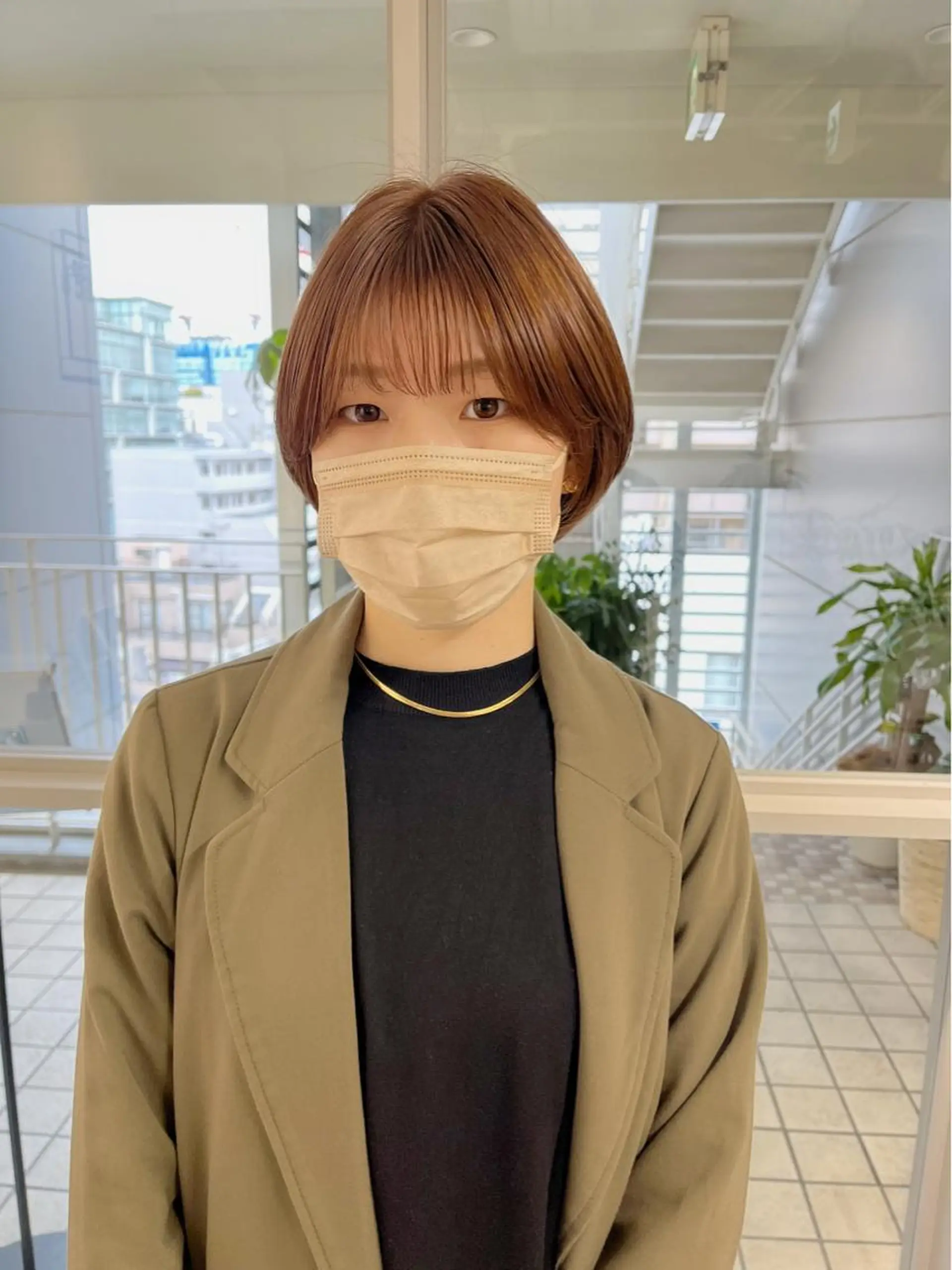 ショート カラー パーマ ヘアアレンジ カット ヘアカラー トリートメント 🫧umu.🫧韓国 /レイヤー/ハッシュのヘアスタイル