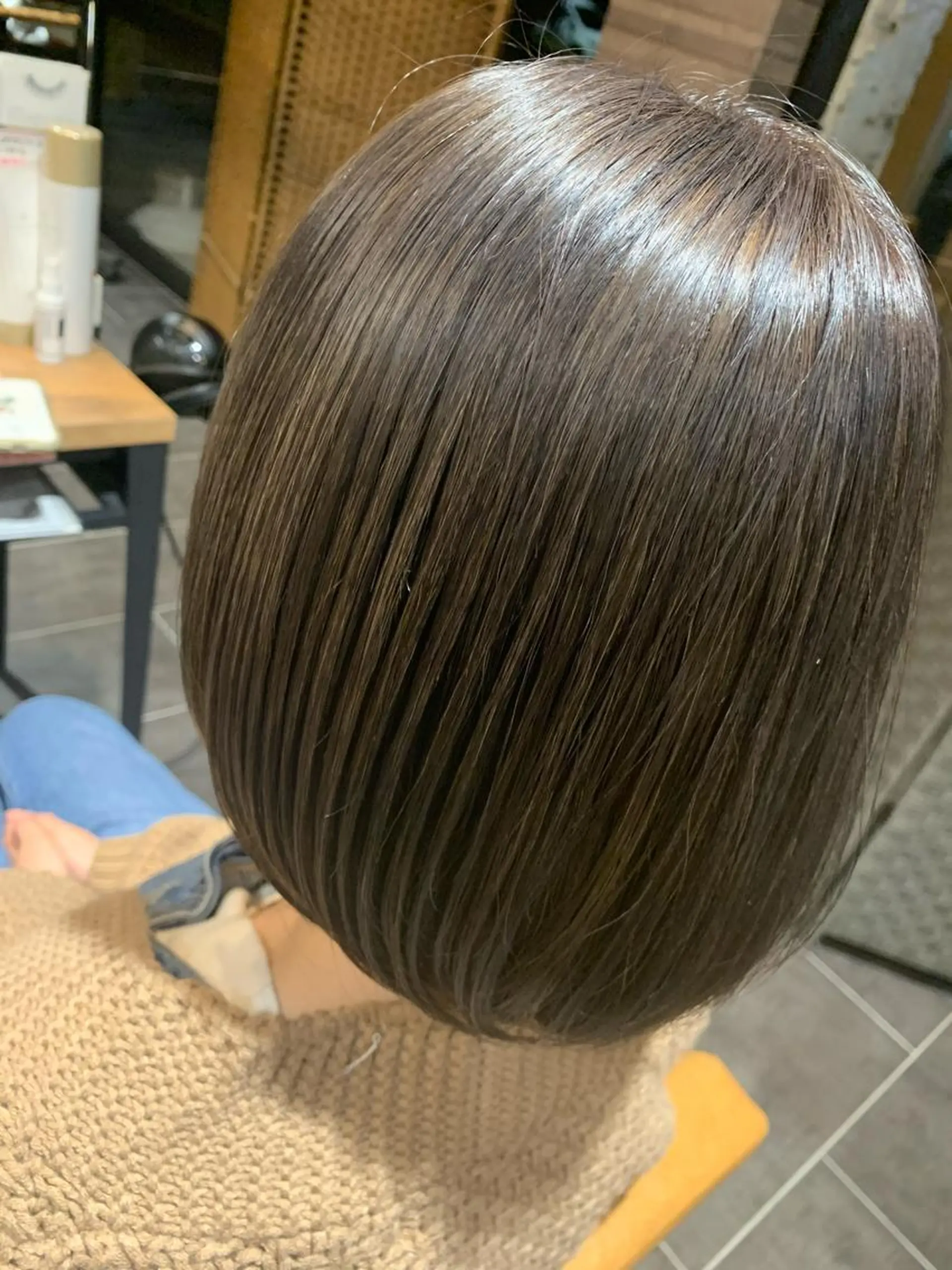 ショート カラー グレージュ ラベンダーカラー ラベンダーグレージュ ラベンダーグレー Gain Nanamiのエステ・リラクイメージ