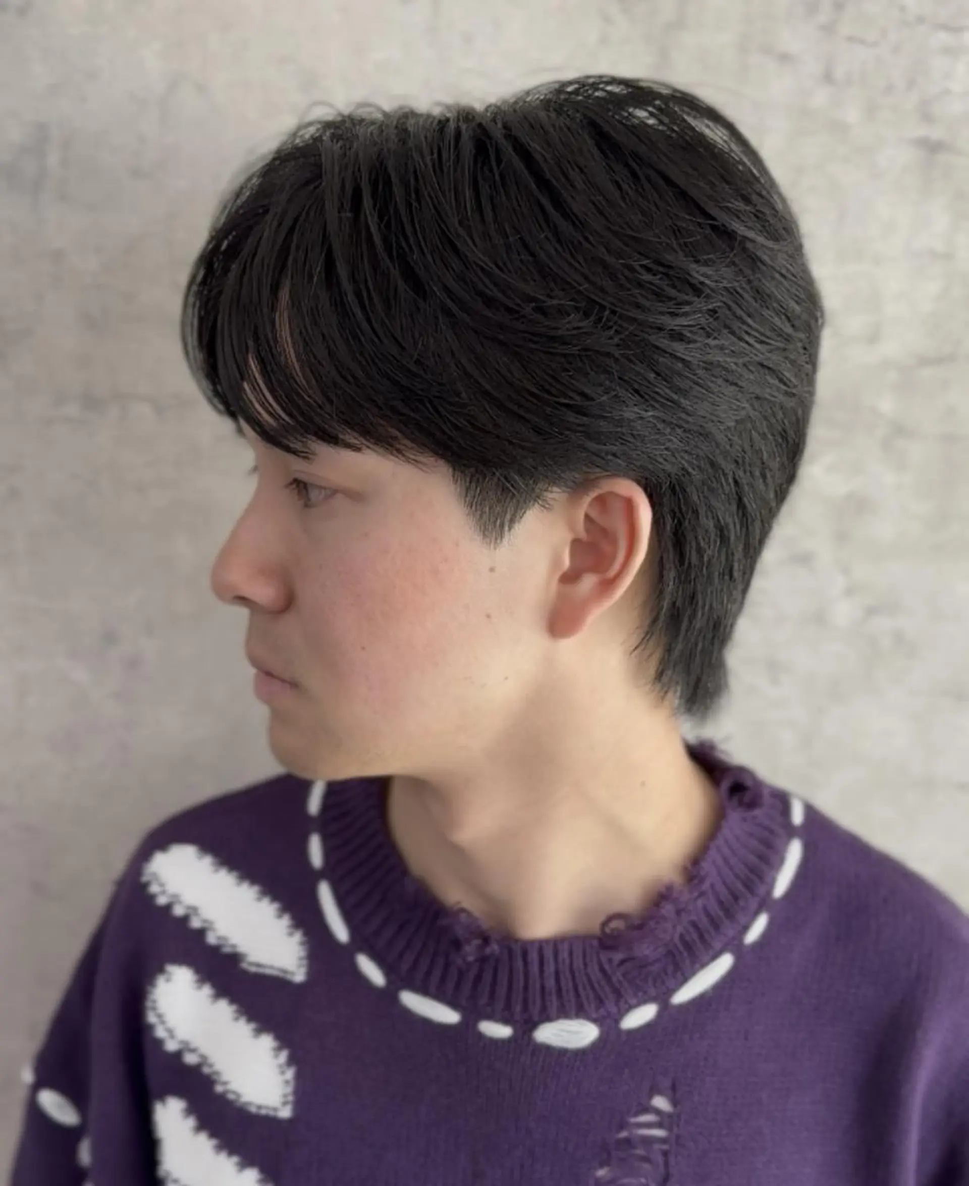 カラー パーマ メンズ センターパート ダウンパーマ カルマパーマ メンズパーマ ニュアンスパーマ カット パーマ トリートメント ヘアセット Men's Eir Kodamaのヘアスタイル