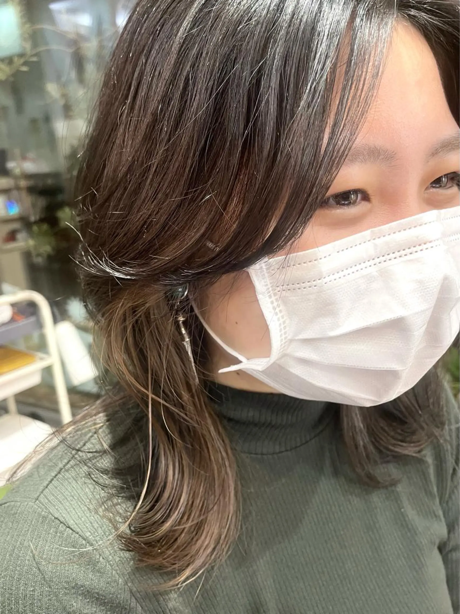 セミロング カラー パーマ ☀️海外レイヤー 🇺🇸/ヒナコのヘアスタイル